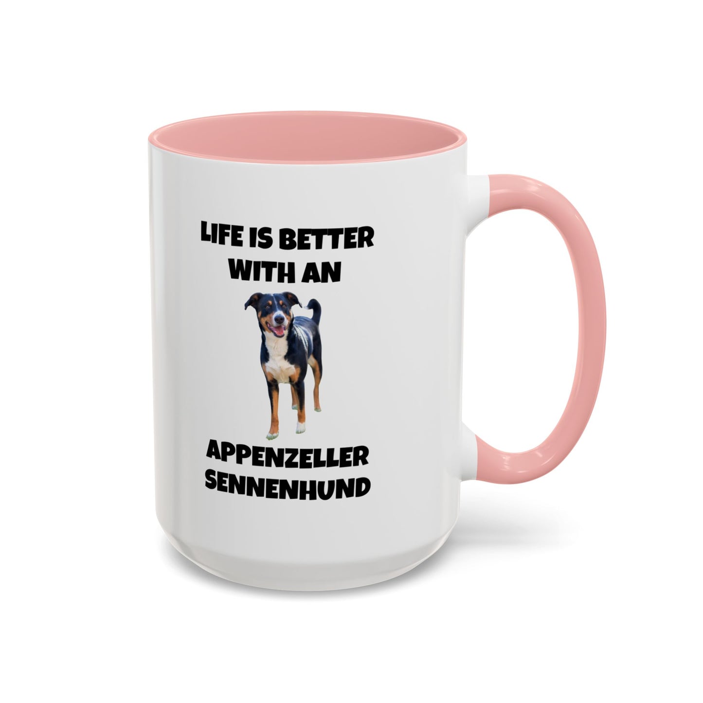 Appenzeller Sennenhund, Appenzeller Dog, Appenzeller Sennenhund Dog, Accent Coffee Mug (11, 15oz)