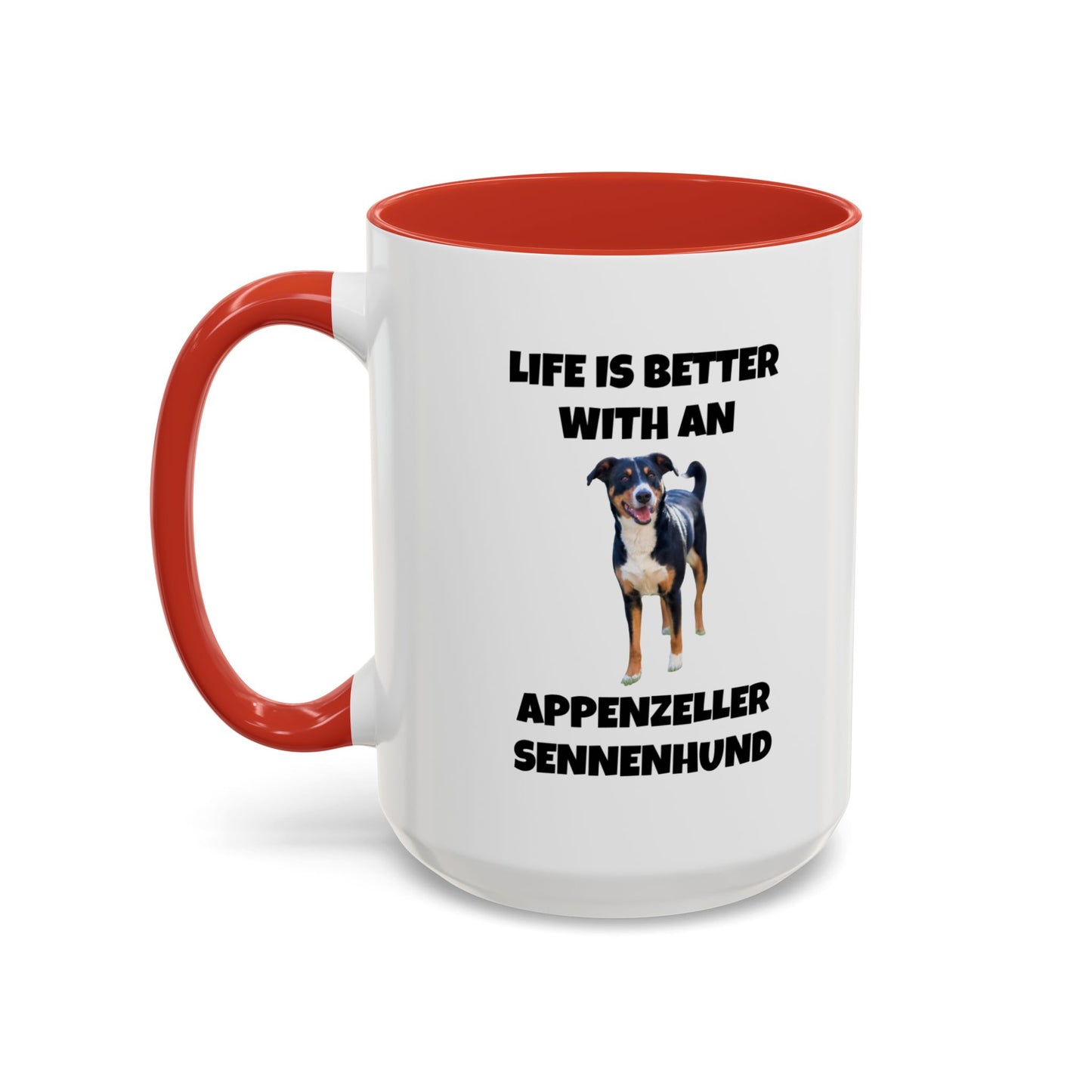 Appenzeller Sennenhund, Appenzeller Dog, Appenzeller Sennenhund Dog, Accent Coffee Mug (11, 15oz)