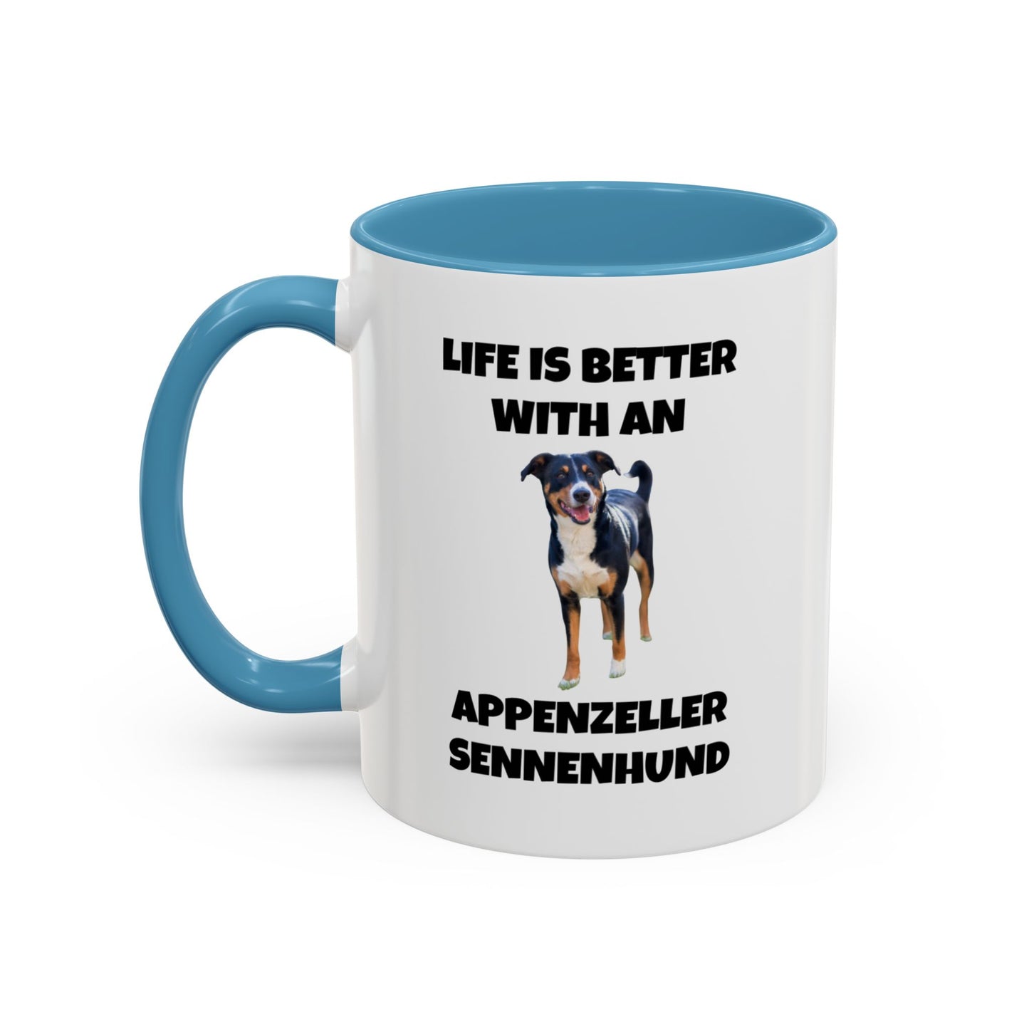 Appenzeller Sennenhund, Appenzeller Dog, Appenzeller Sennenhund Dog, Accent Coffee Mug (11, 15oz)