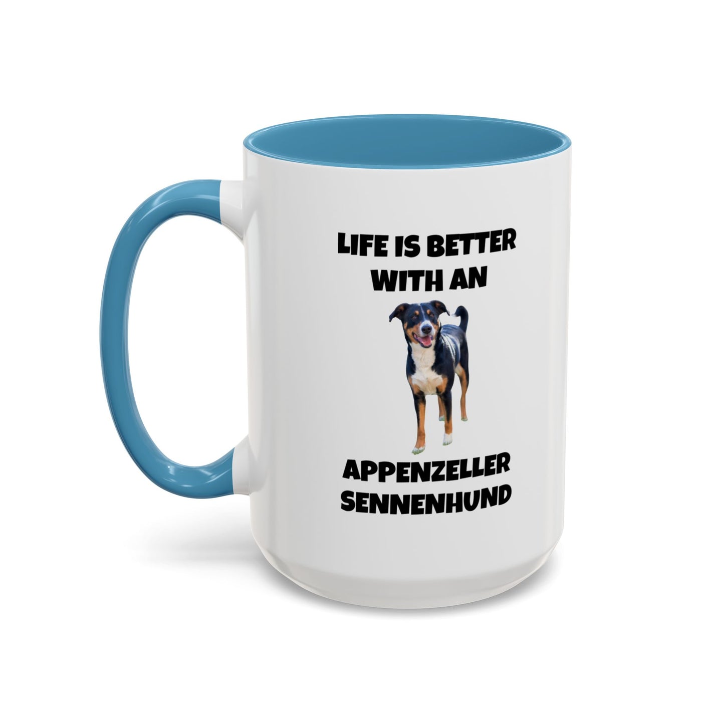 Appenzeller Sennenhund, Appenzeller Dog, Appenzeller Sennenhund Dog, Accent Coffee Mug (11, 15oz)