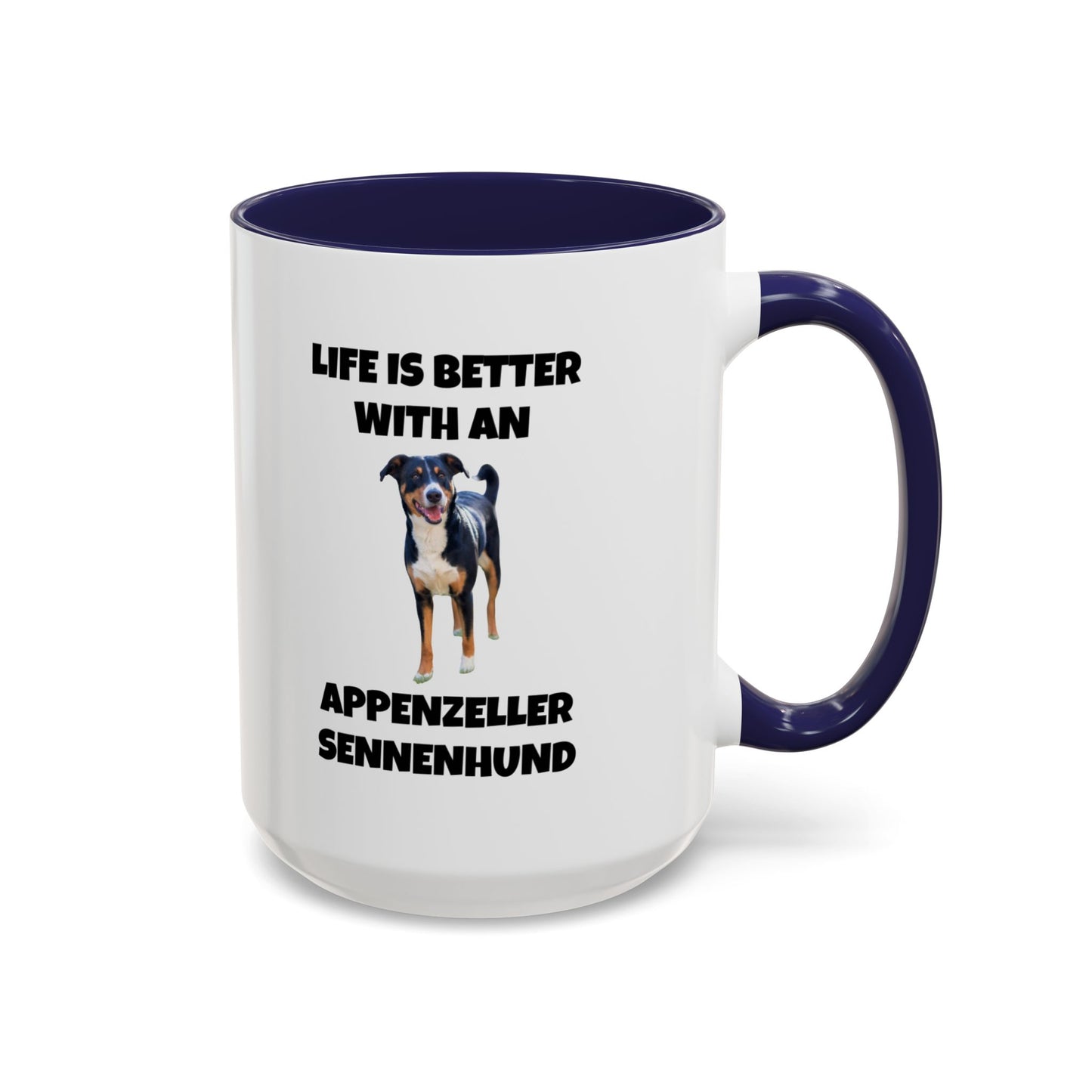 Appenzeller Sennenhund, Appenzeller Dog, Appenzeller Sennenhund Dog, Accent Coffee Mug (11, 15oz)