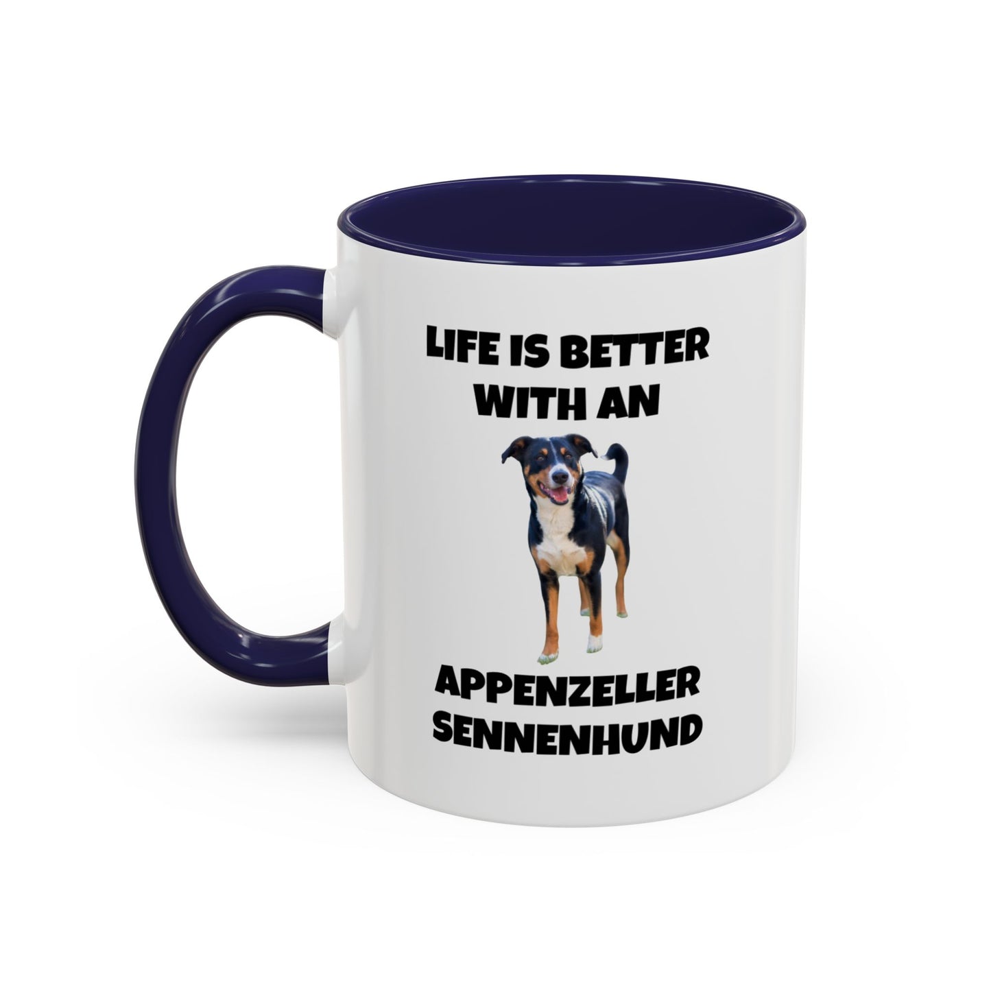 Appenzeller Sennenhund, Appenzeller Dog, Appenzeller Sennenhund Dog, Accent Coffee Mug (11, 15oz)