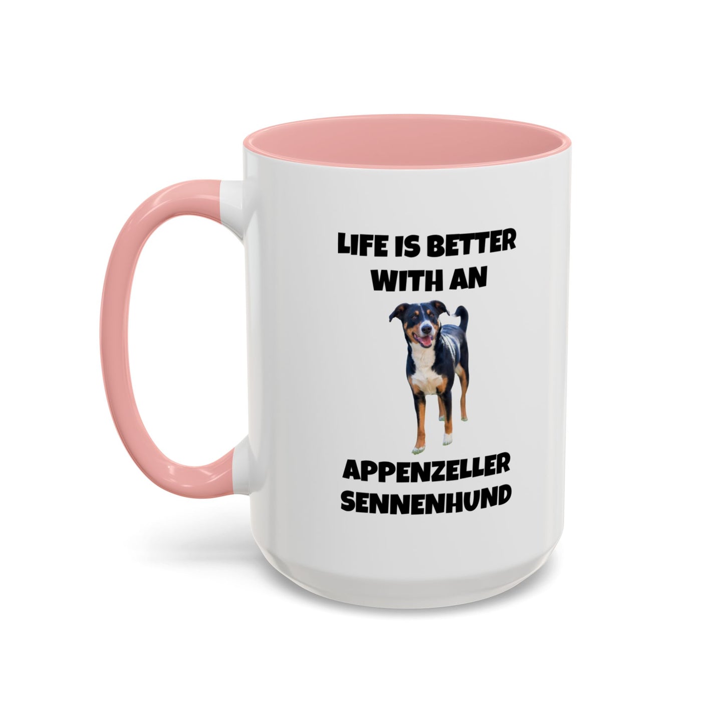 Appenzeller Sennenhund, Appenzeller Dog, Appenzeller Sennenhund Dog, Accent Coffee Mug (11, 15oz)