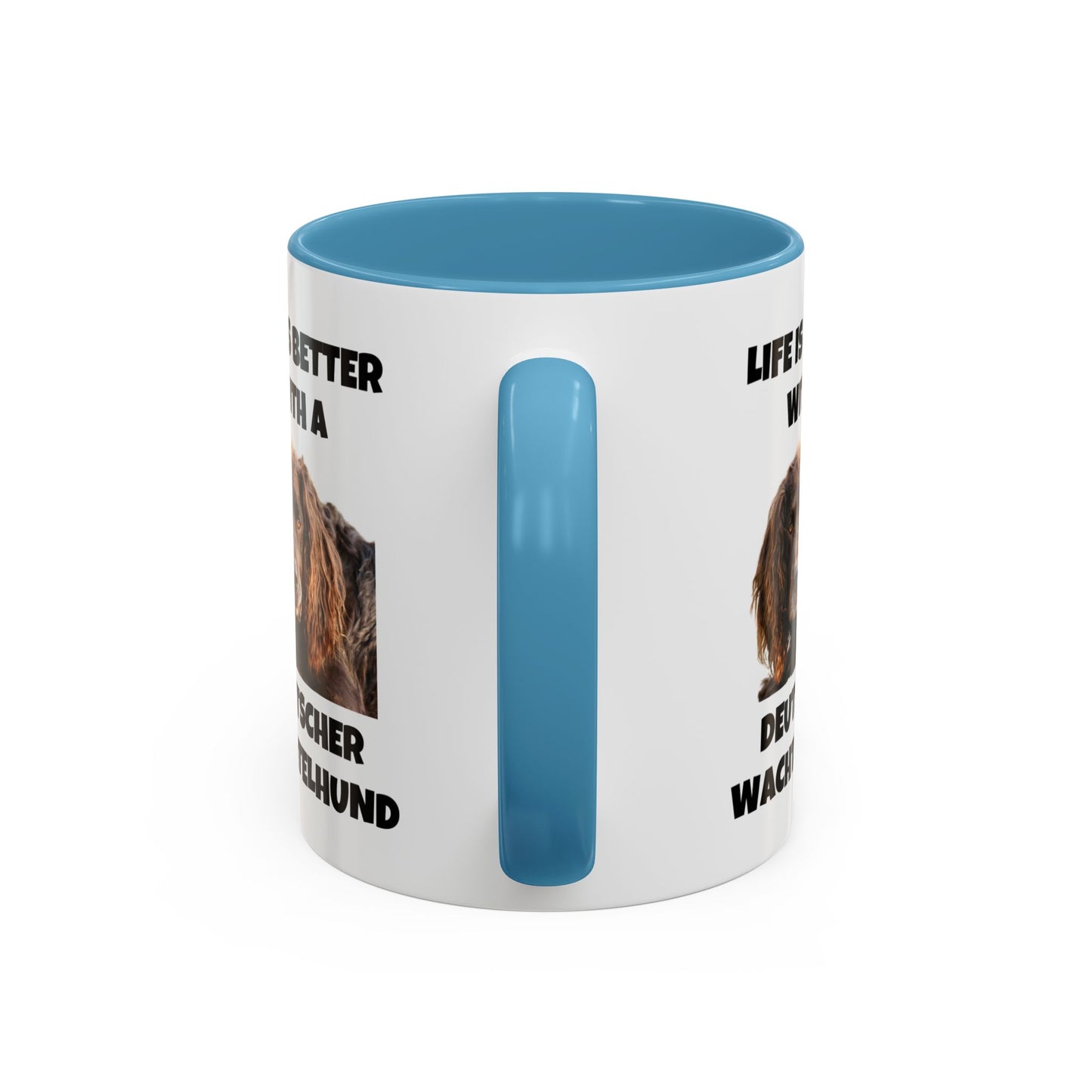 Deutscher Wachtelhund, Life is Better with a Deutscher Wachtelhund, Accent Coffee Mug (11, 15oz)