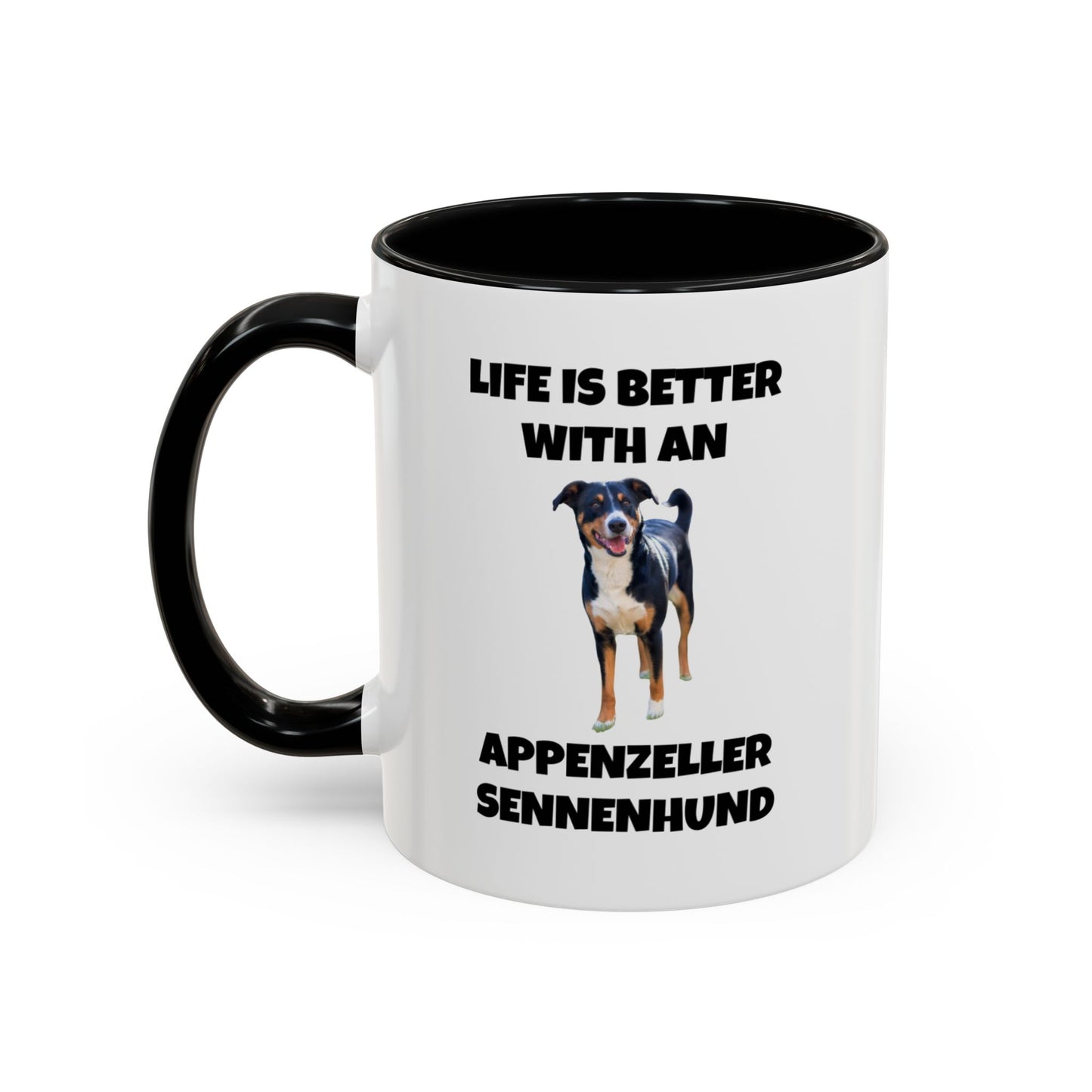 Appenzeller Sennenhund, Appenzeller Dog, Appenzeller Sennenhund Dog, Accent Coffee Mug (11, 15oz)