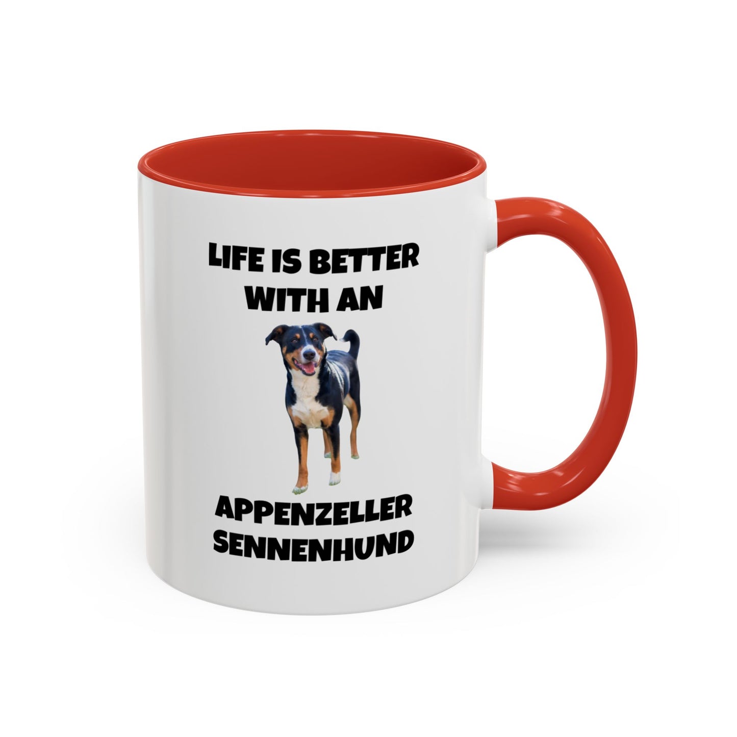 Appenzeller Sennenhund, Appenzeller Dog, Appenzeller Sennenhund Dog, Accent Coffee Mug (11, 15oz)