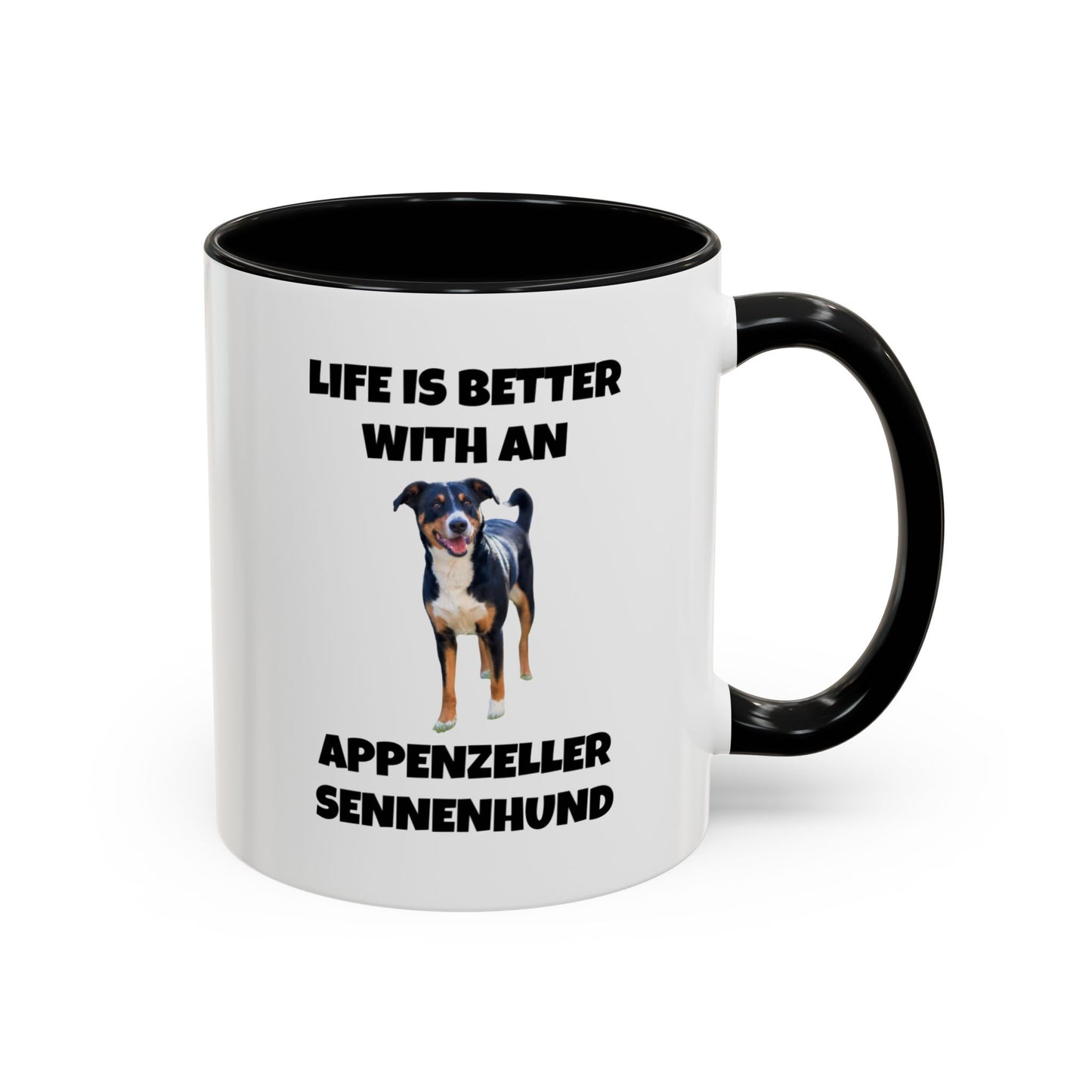 Appenzeller Sennenhund, Appenzeller Dog, Appenzeller Sennenhund Dog, Accent Coffee Mug (11, 15oz)
