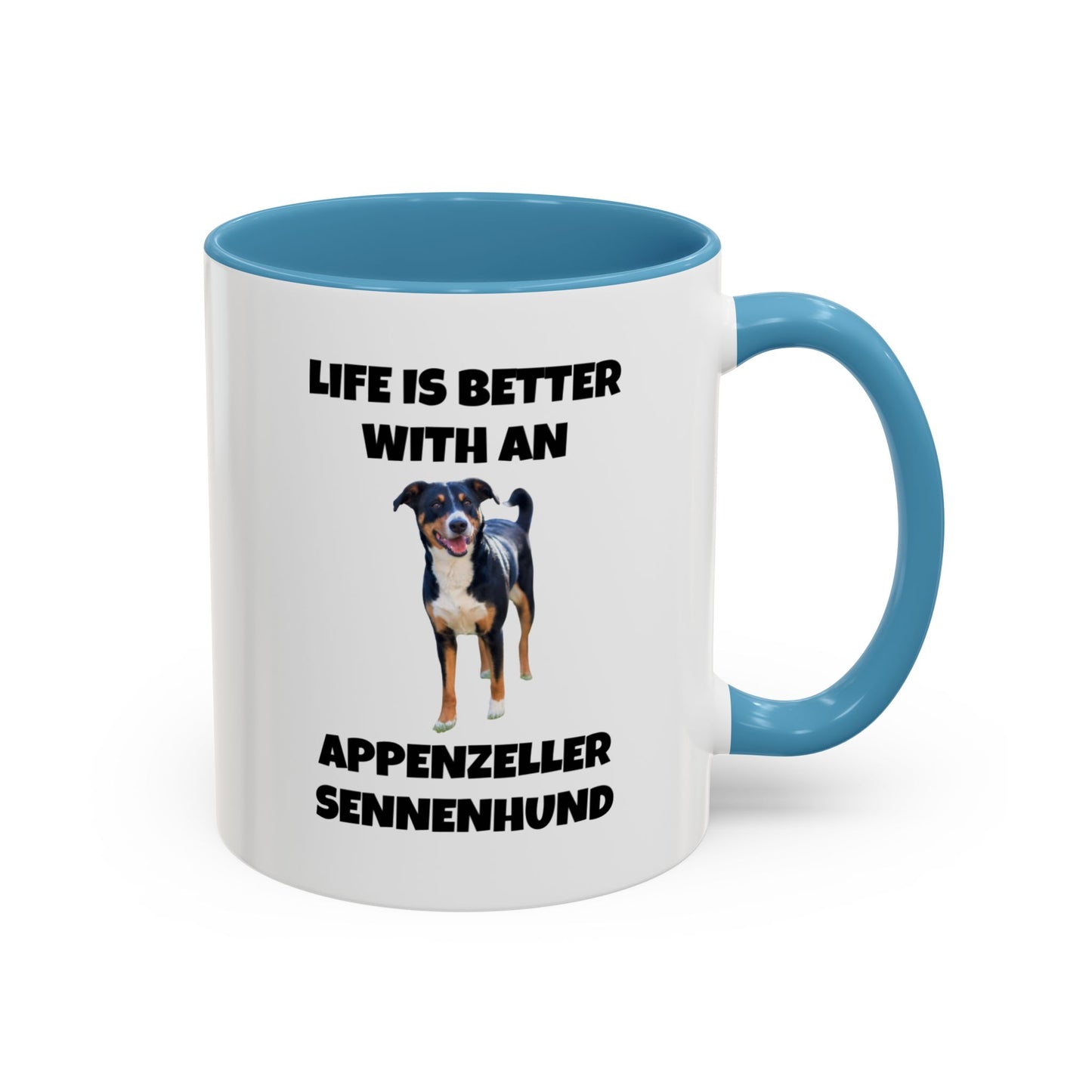 Appenzeller Sennenhund, Appenzeller Dog, Appenzeller Sennenhund Dog, Accent Coffee Mug (11, 15oz)