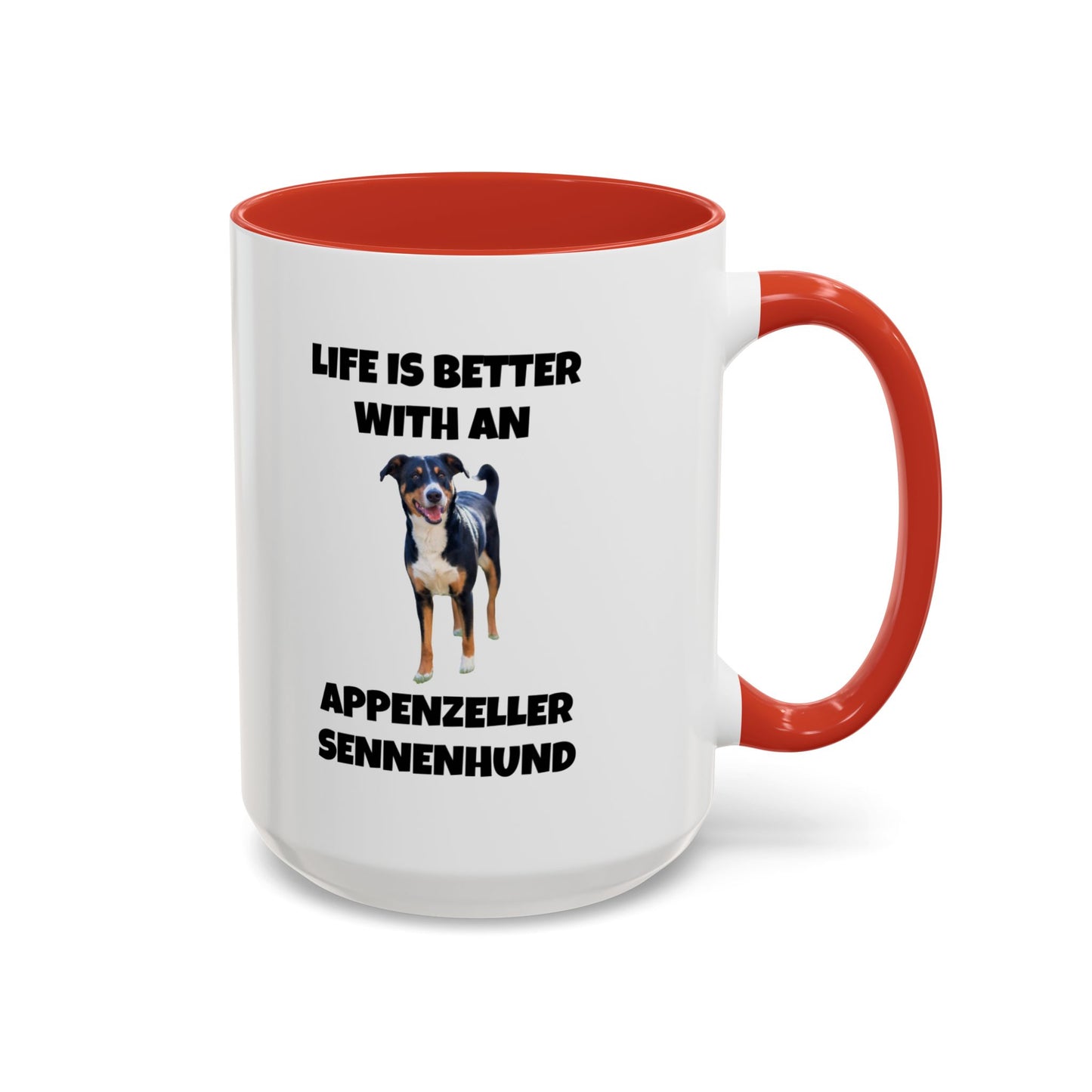 Appenzeller Sennenhund, Appenzeller Dog, Appenzeller Sennenhund Dog, Accent Coffee Mug (11, 15oz)