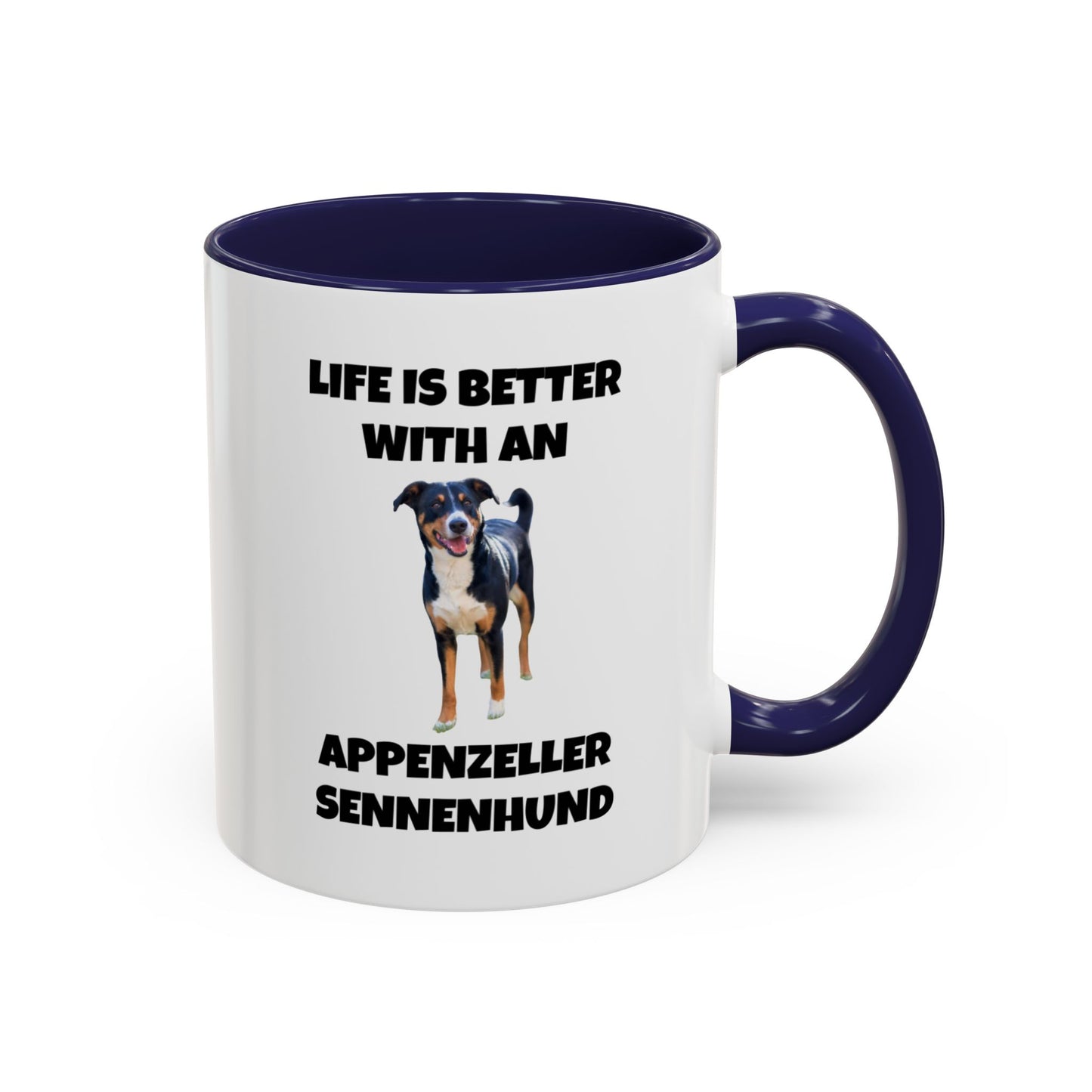 Appenzeller Sennenhund, Appenzeller Dog, Appenzeller Sennenhund Dog, Accent Coffee Mug (11, 15oz)