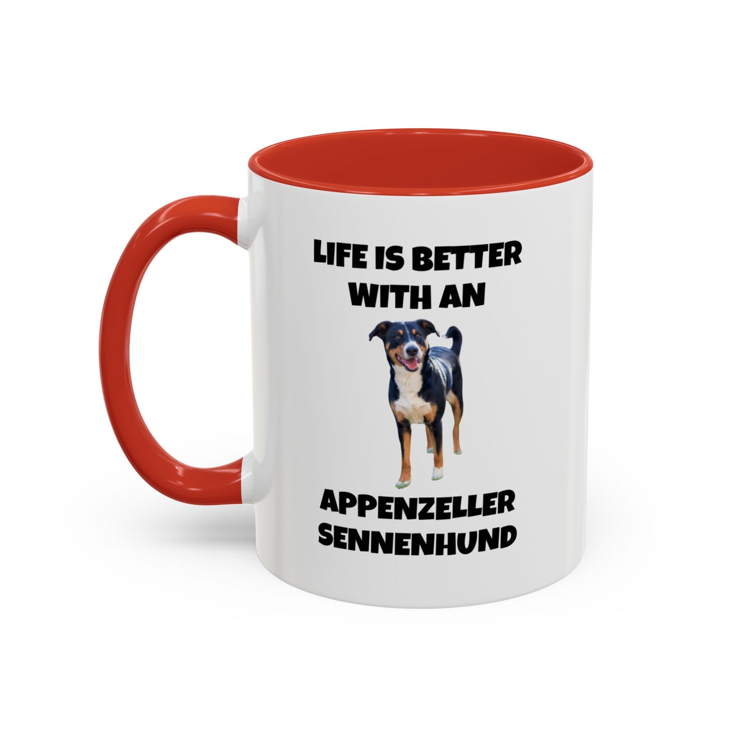 Appenzeller Sennenhund, Appenzeller Dog, Appenzeller Sennenhund Dog, Accent Coffee Mug (11, 15oz)