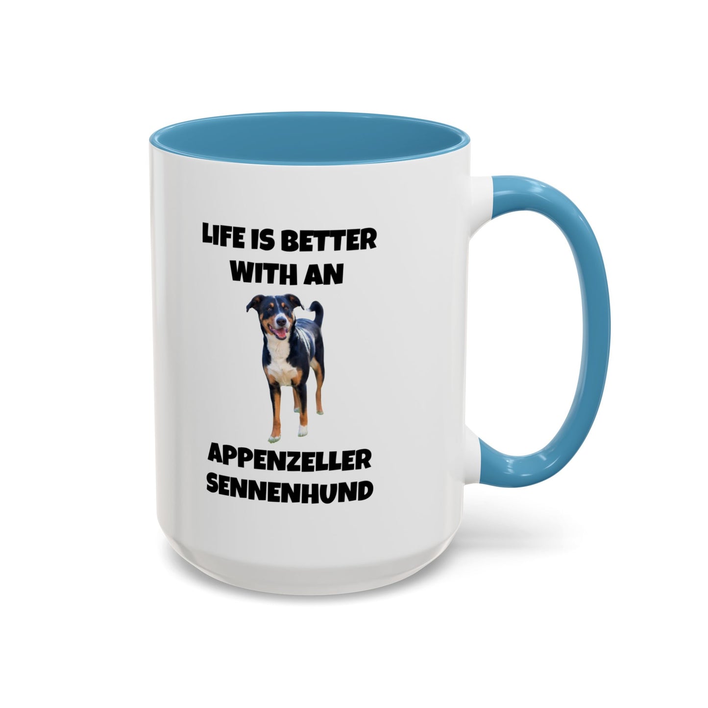 Appenzeller Sennenhund, Appenzeller Dog, Appenzeller Sennenhund Dog, Accent Coffee Mug (11, 15oz)