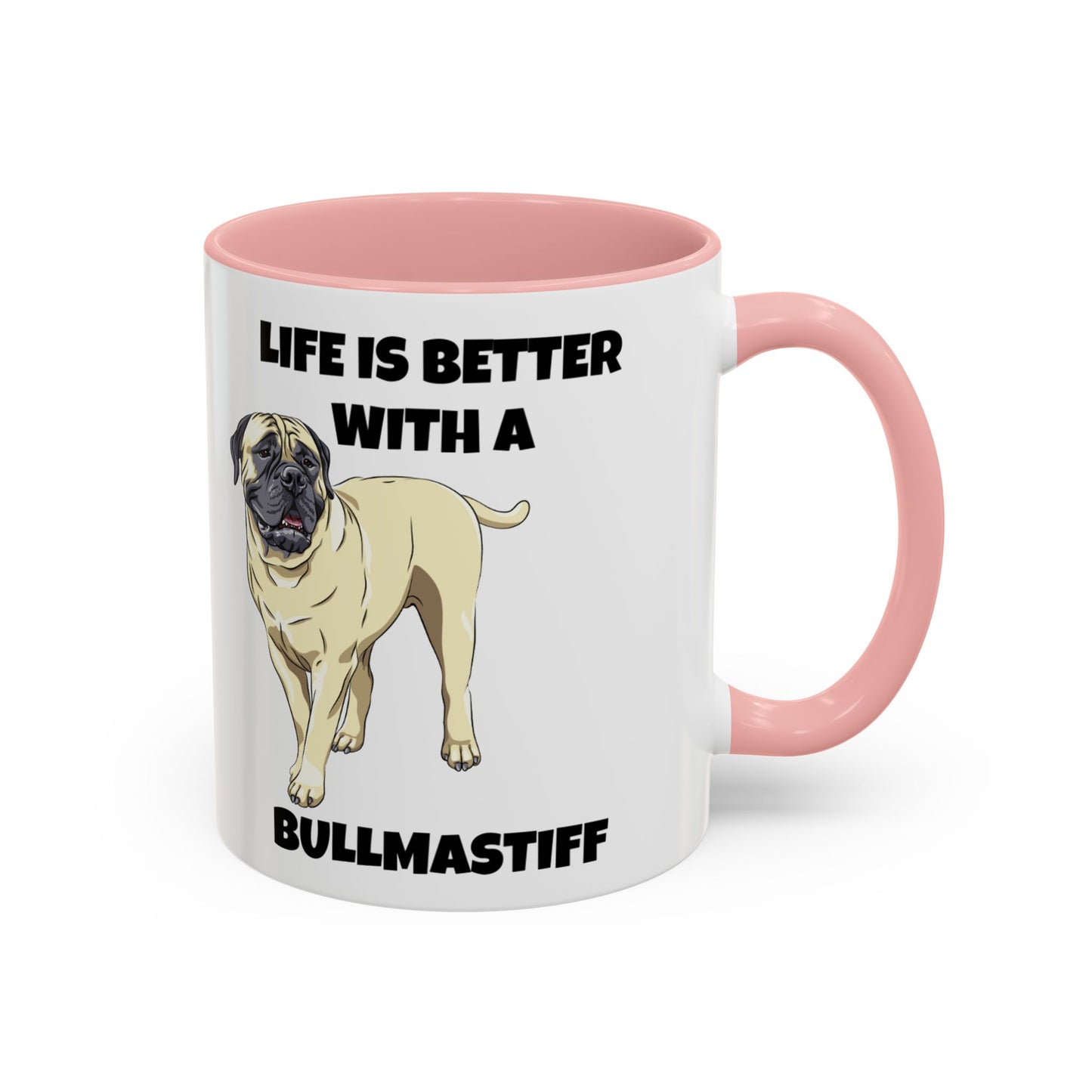 Bullmastiff, Bullmastiff Dog, Life is Better with a Bullmastiff, Accent Coffee Mug (11, 15oz)