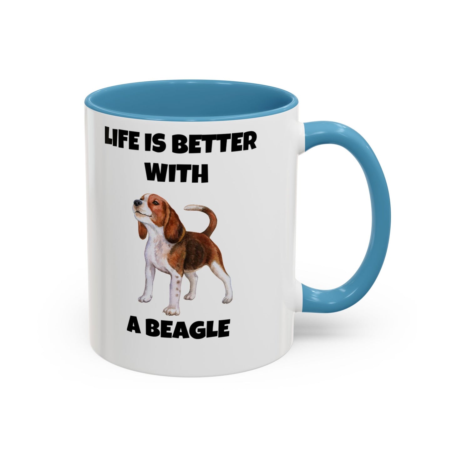 Beagle, Beagle Dog, Life Is Better With A Beagle, Accent Coffee Mug (11, 15oz)