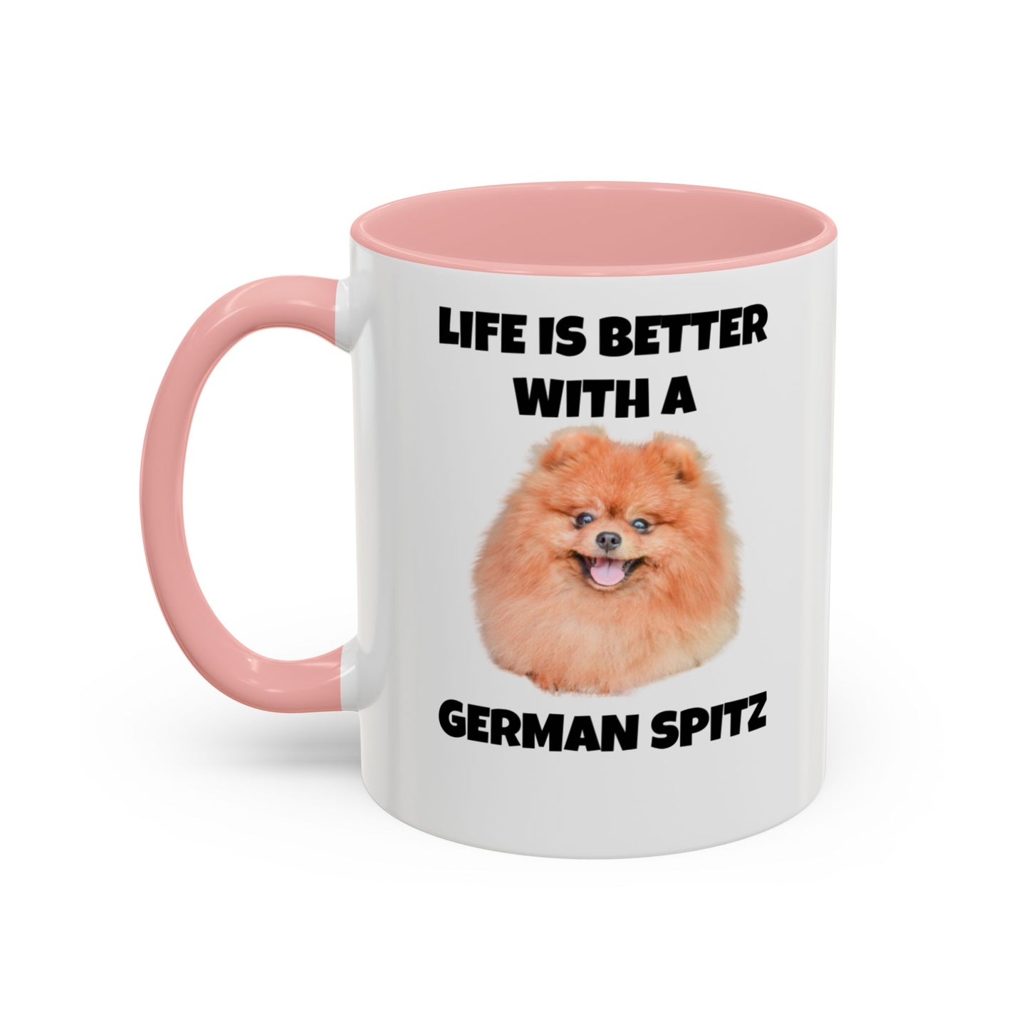 German Spitz, German Spitz Dog, Life is Better with a German Spitz, Accent Coffee Mug (11, 15oz)