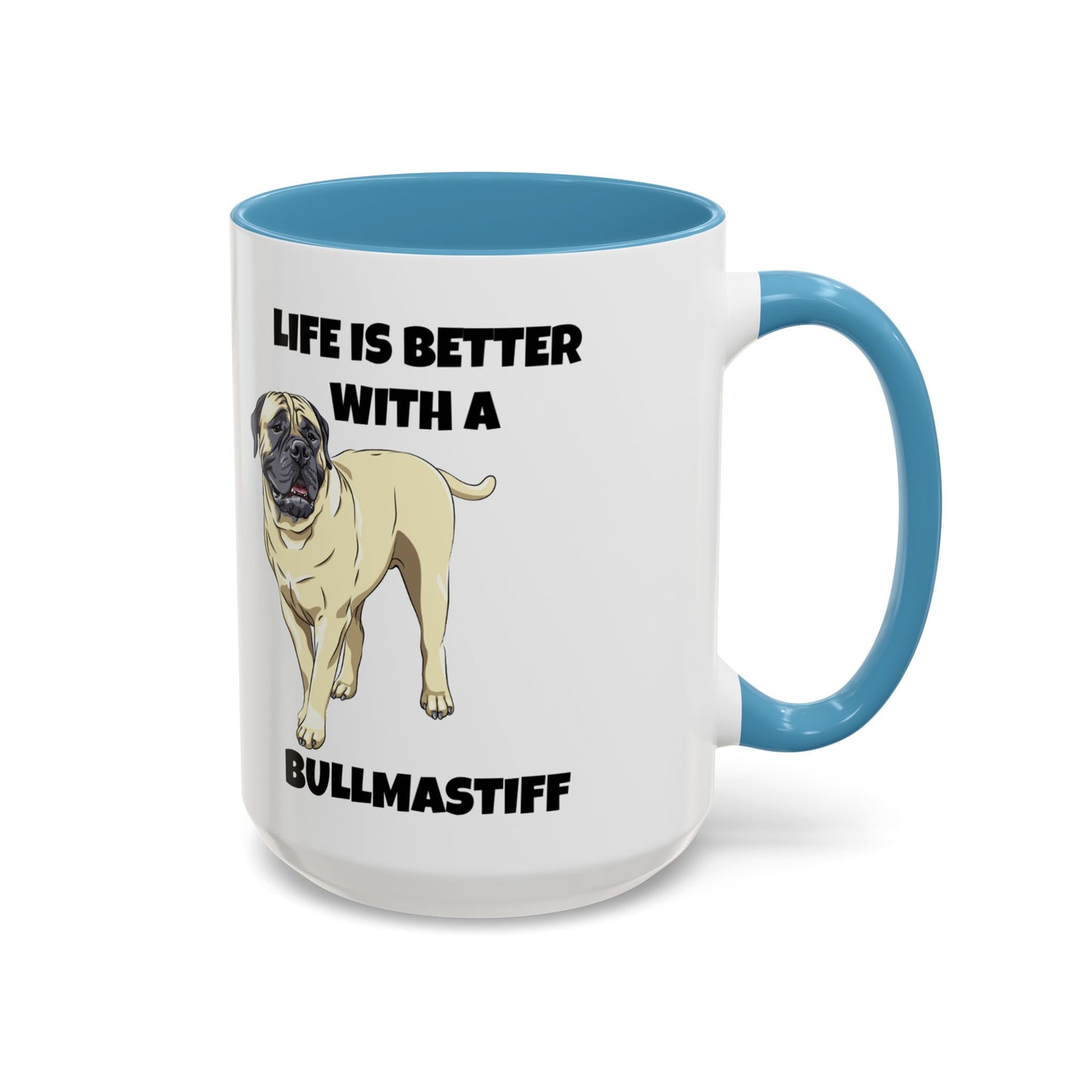 Bullmastiff, Bullmastiff Dog, Life is Better with a Bullmastiff, Accent Coffee Mug (11, 15oz)