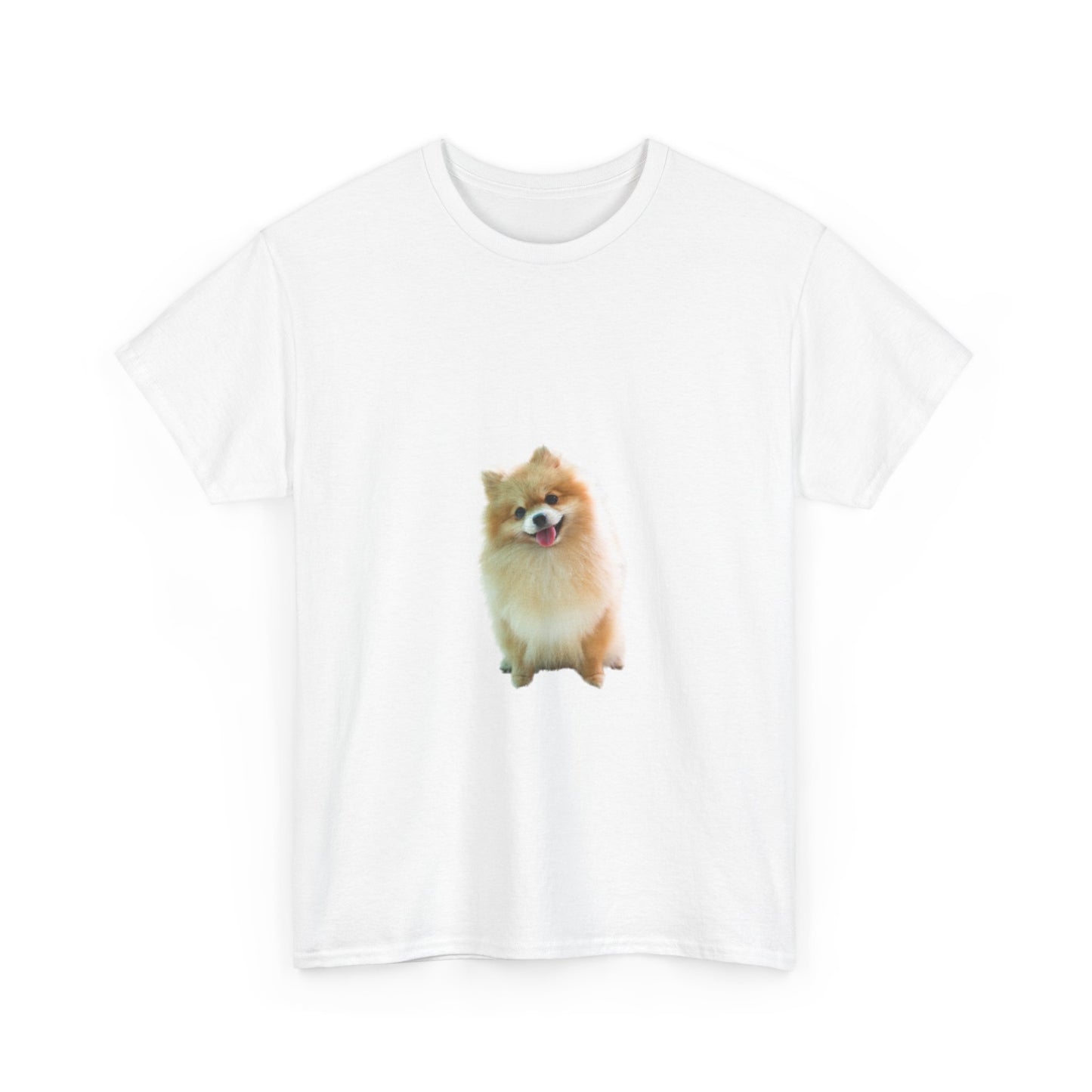 Pomeranian, Pomeranian Dog, Life is Better with a Pomeranian, Dark Unisex Heavy Cotton Tee