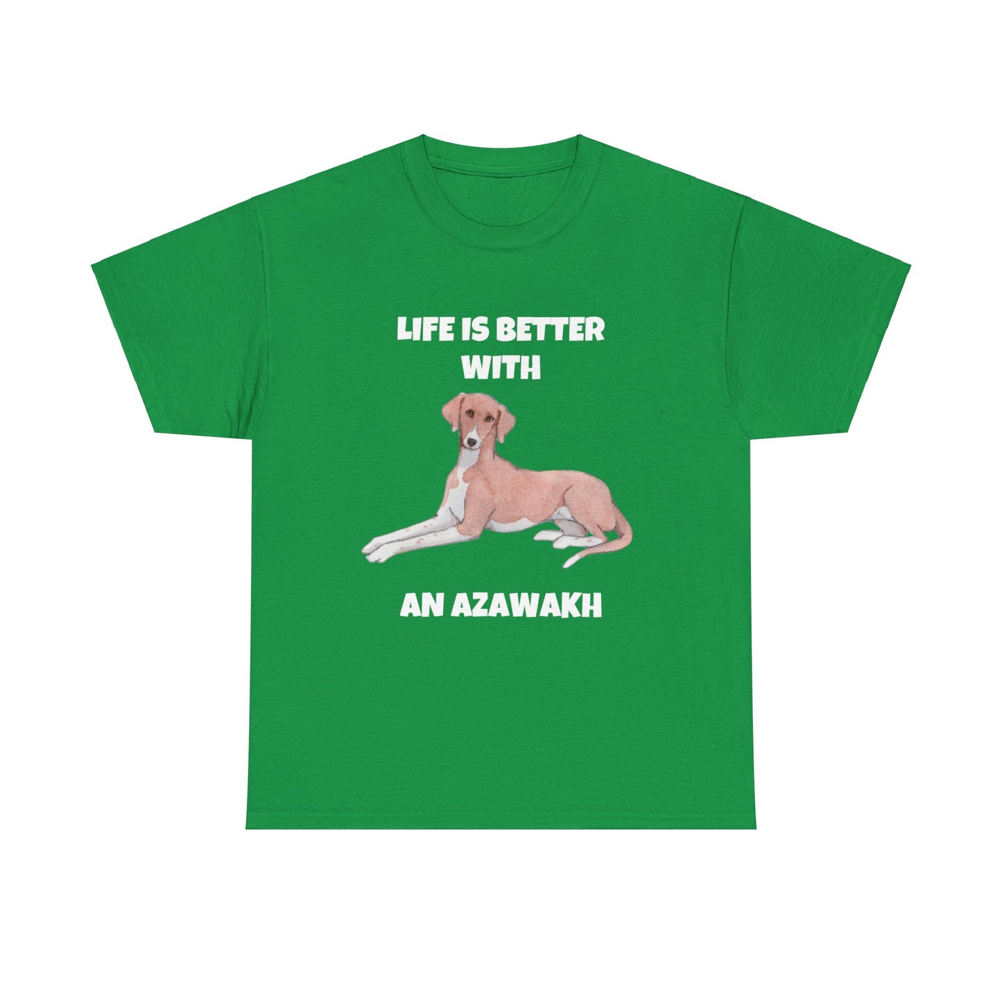 Azawakh, Azawakh Dog, Life is Better with An Azawakh, Dark Unisex Heavy Cotton Tee