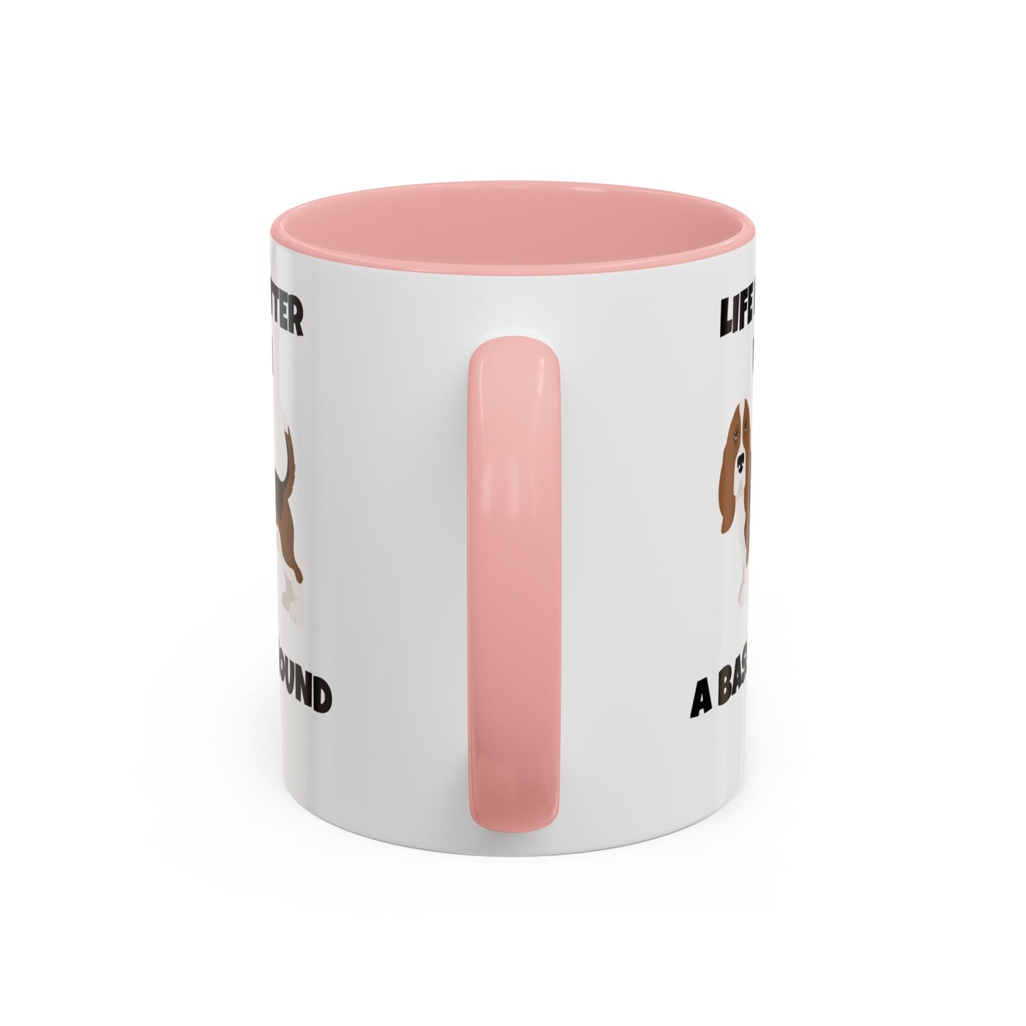 Basset, Basset Hound, Basset Dog, Life is Better With A Basset Hound, Accent Mug (11, 15oz)