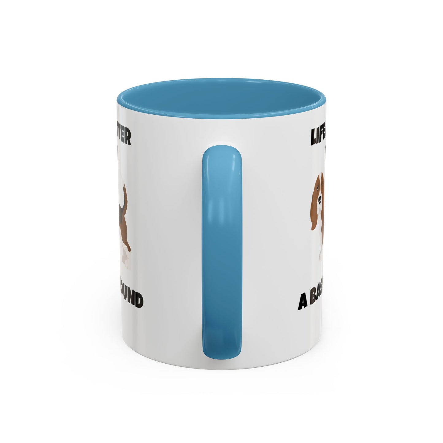 Basset, Basset Hound, Basset Dog, Life is Better With A Basset Hound, Accent Mug (11, 15oz)