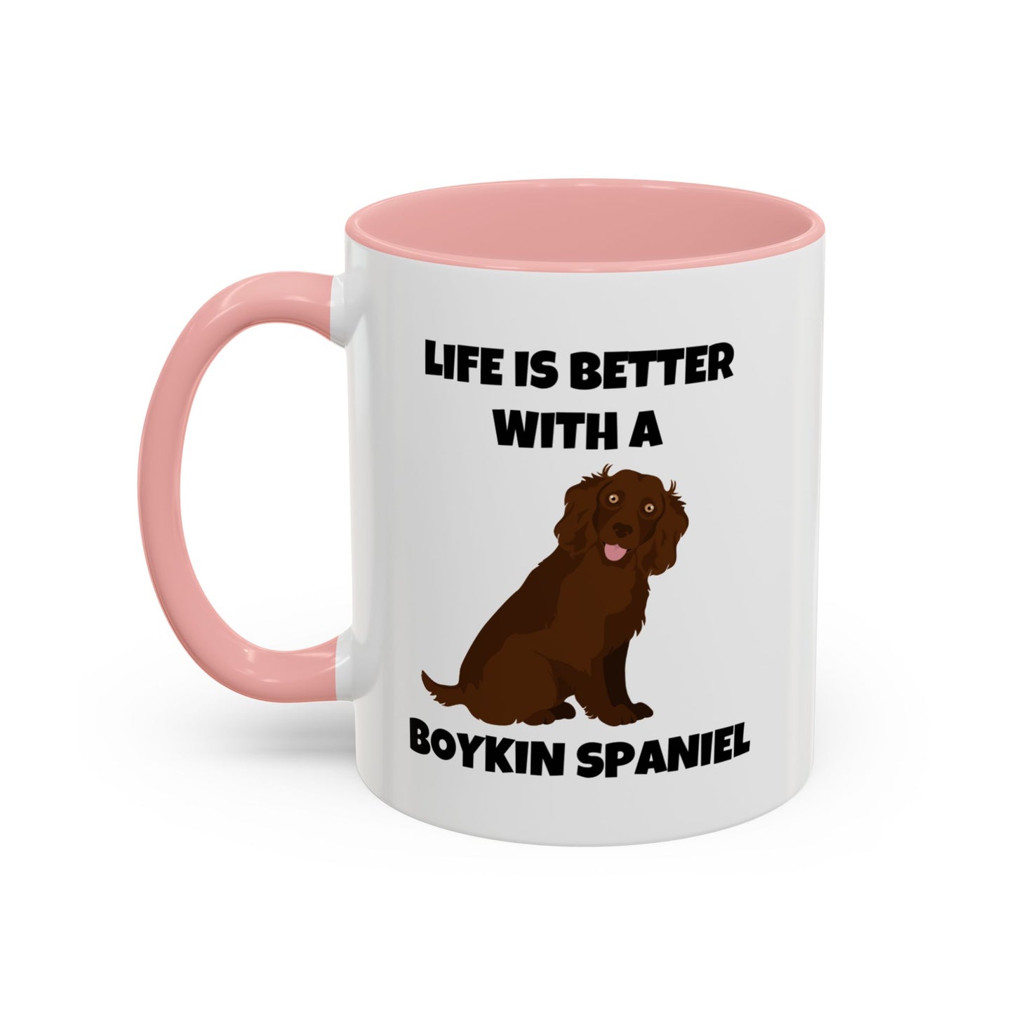 Boykin Spaniel, Boykin Spaniel Dog, Life is Better with a Boykin Spaniel, Accent Coffee Mug (11, 15oz)