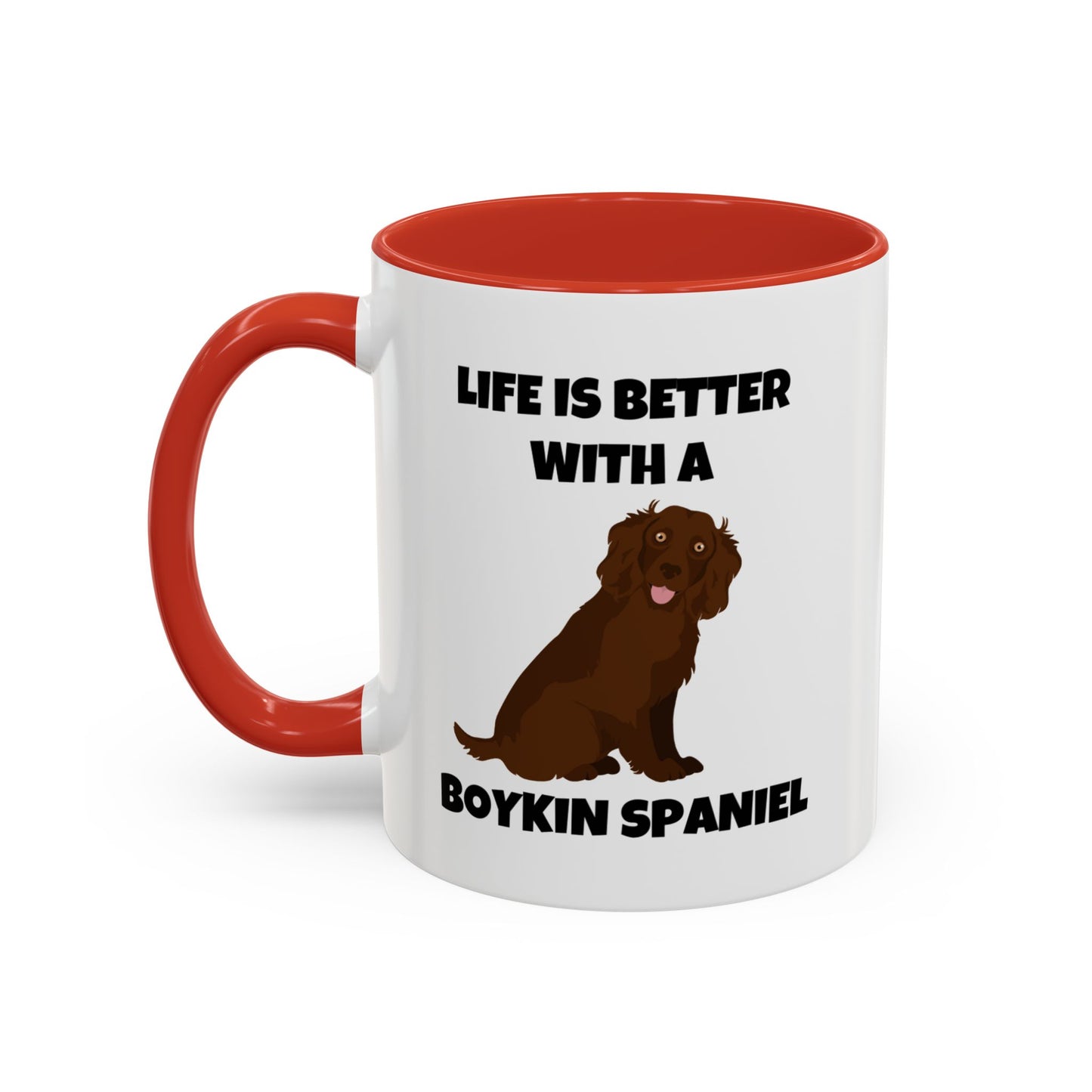 Boykin Spaniel, Boykin Spaniel Dog, Life is Better with a Boykin Spaniel, Accent Coffee Mug (11, 15oz)