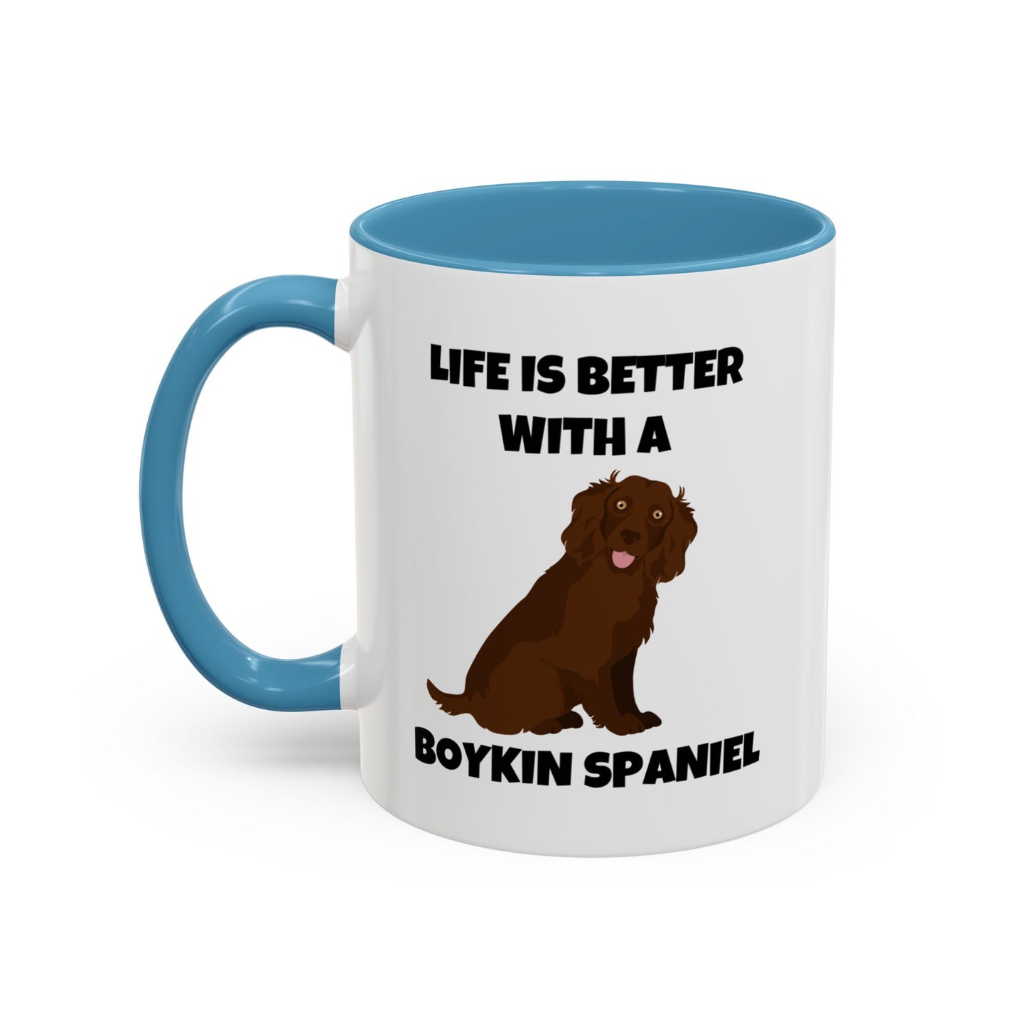 Boykin Spaniel, Boykin Spaniel Dog, Life is Better with a Boykin Spaniel, Accent Coffee Mug (11, 15oz)