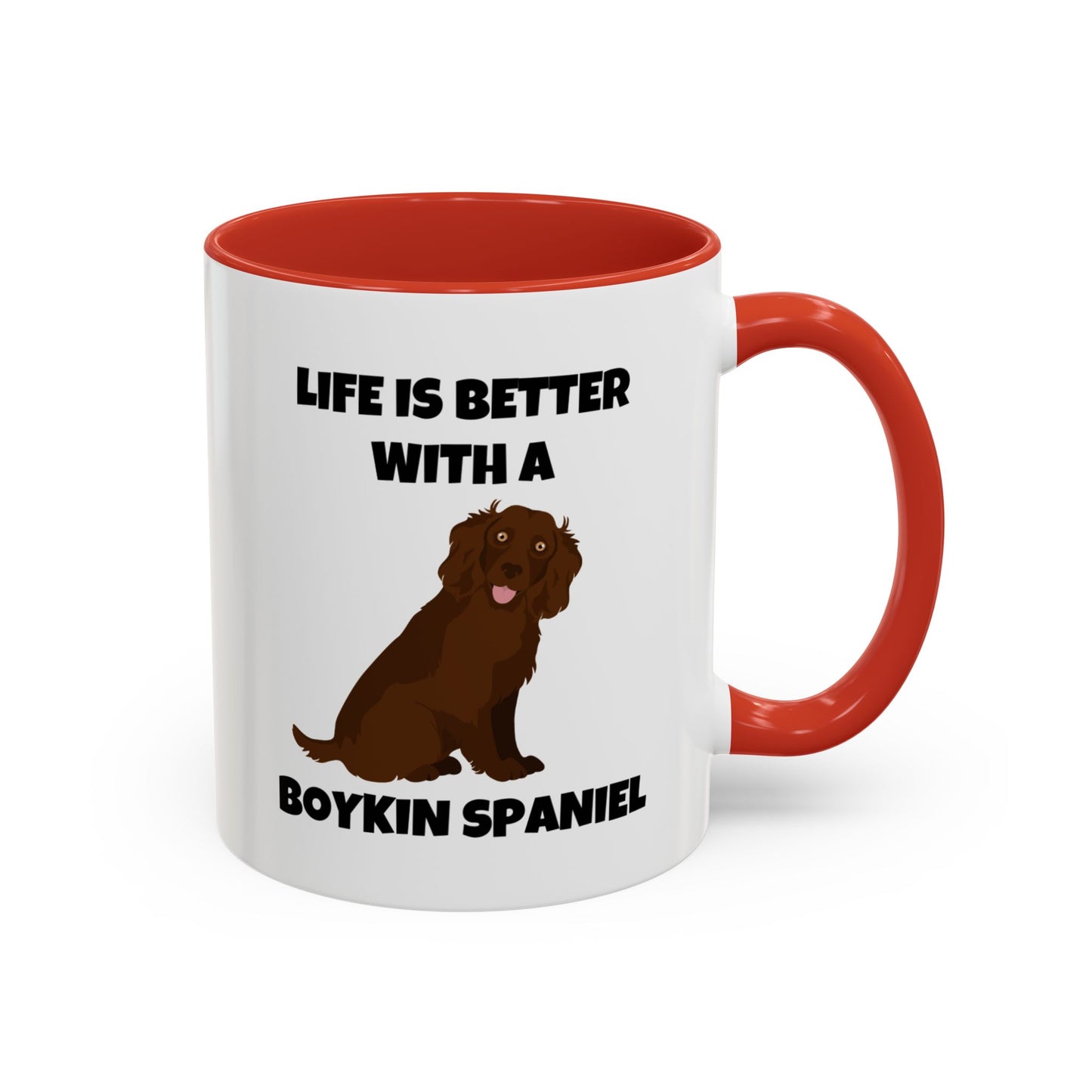 Boykin Spaniel, Boykin Spaniel Dog, Life is Better with a Boykin Spaniel, Accent Coffee Mug (11, 15oz)