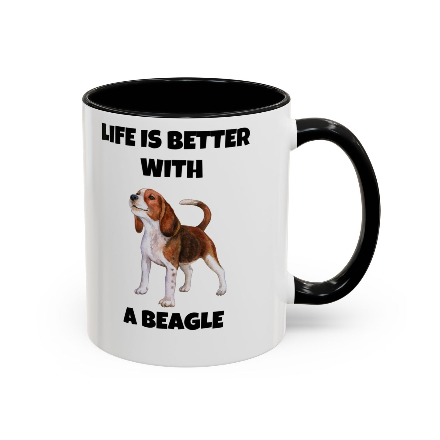 Beagle, Beagle Dog, Life Is Better With A Beagle, Accent Coffee Mug (11, 15oz)