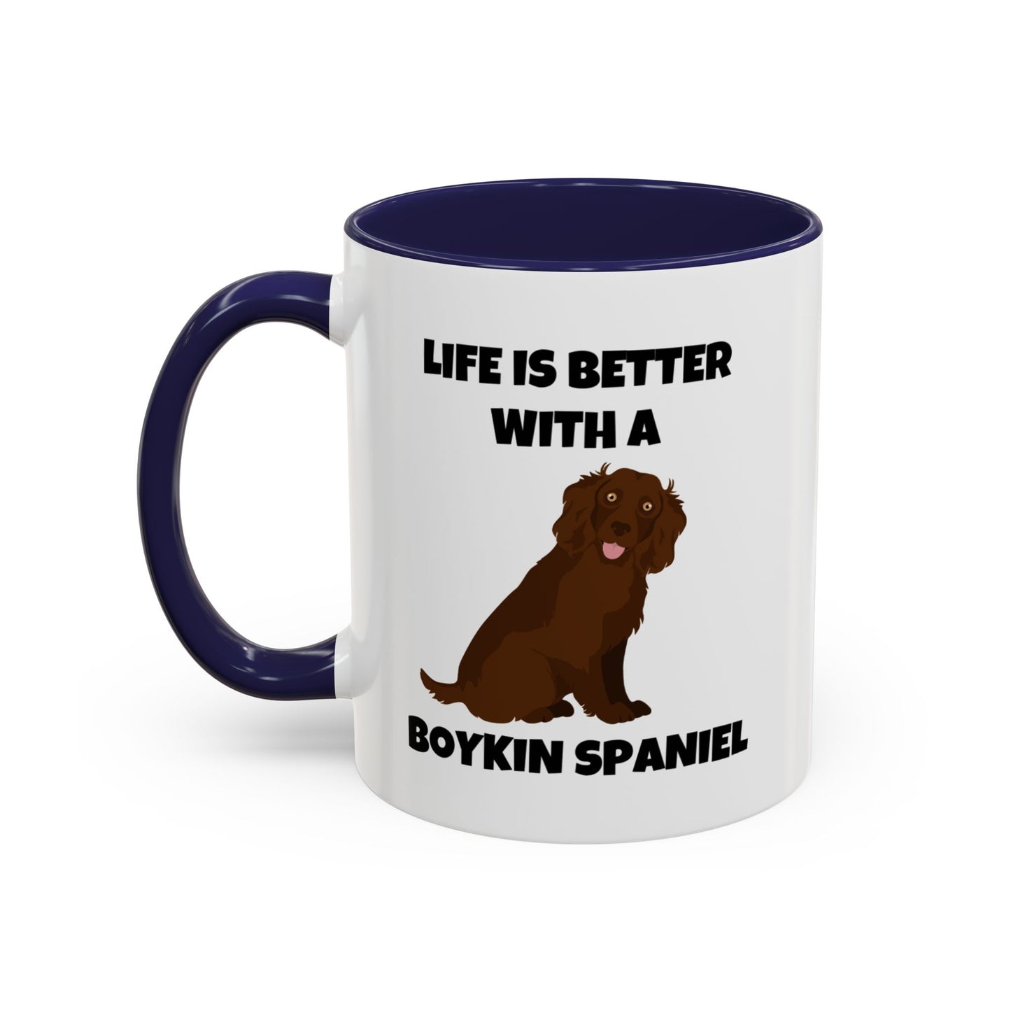 Boykin Spaniel, Boykin Spaniel Dog, Life is Better with a Boykin Spaniel, Accent Coffee Mug (11, 15oz)