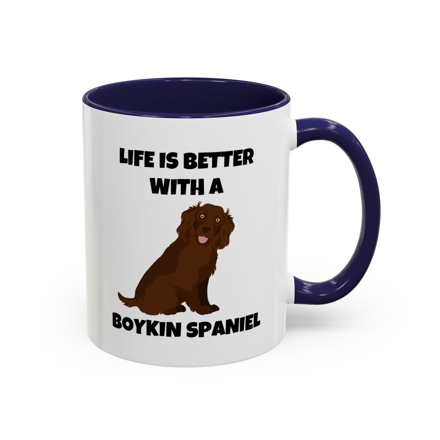 Boykin Spaniel, Boykin Spaniel Dog, Life is Better with a Boykin Spaniel, Accent Coffee Mug (11, 15oz)