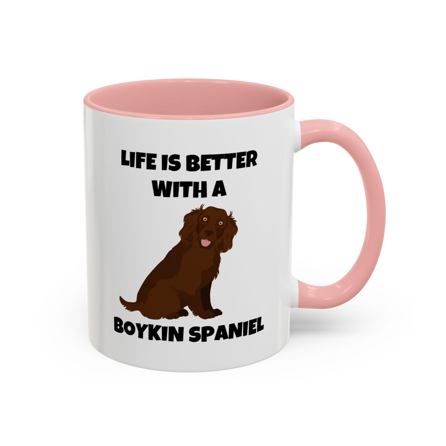 Boykin Spaniel, Boykin Spaniel Dog, Life is Better with a Boykin Spaniel, Accent Coffee Mug (11, 15oz)