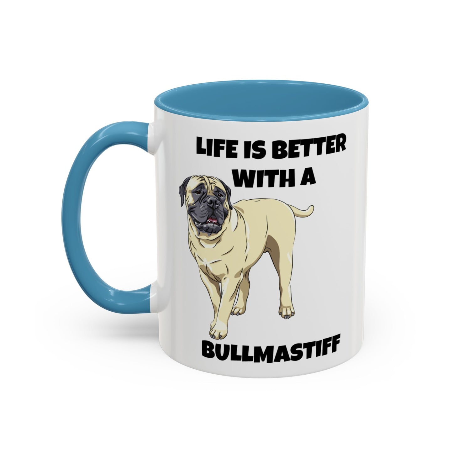 Bullmastiff, Bullmastiff Dog, Life is Better with a Bullmastiff, Accent Coffee Mug (11, 15oz)