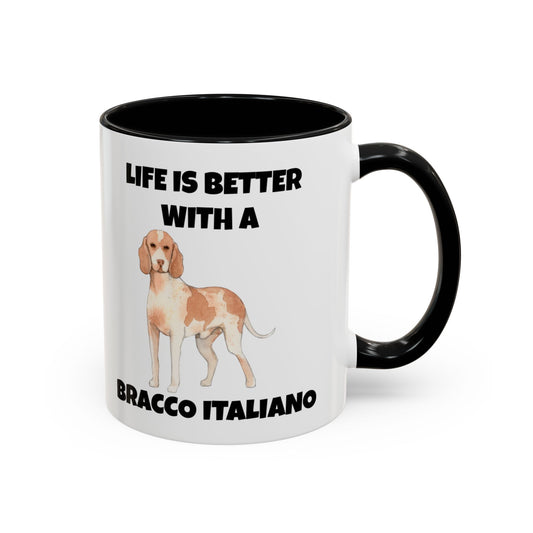 Bracco Italiano, Bracco Italiano Dog, Life is Better with a Bracco Italiano, Accent Coffee Mug (11, 15oz)