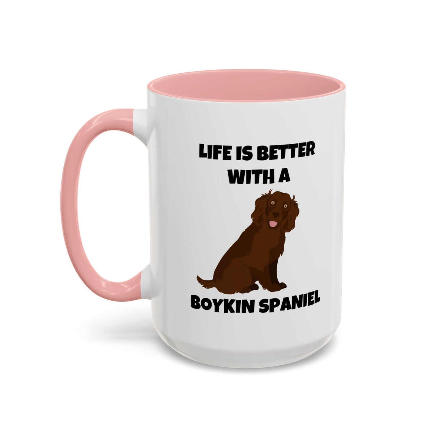 Boykin Spaniel, Boykin Spaniel Dog, Life is Better with a Boykin Spaniel, Accent Coffee Mug (11, 15oz)