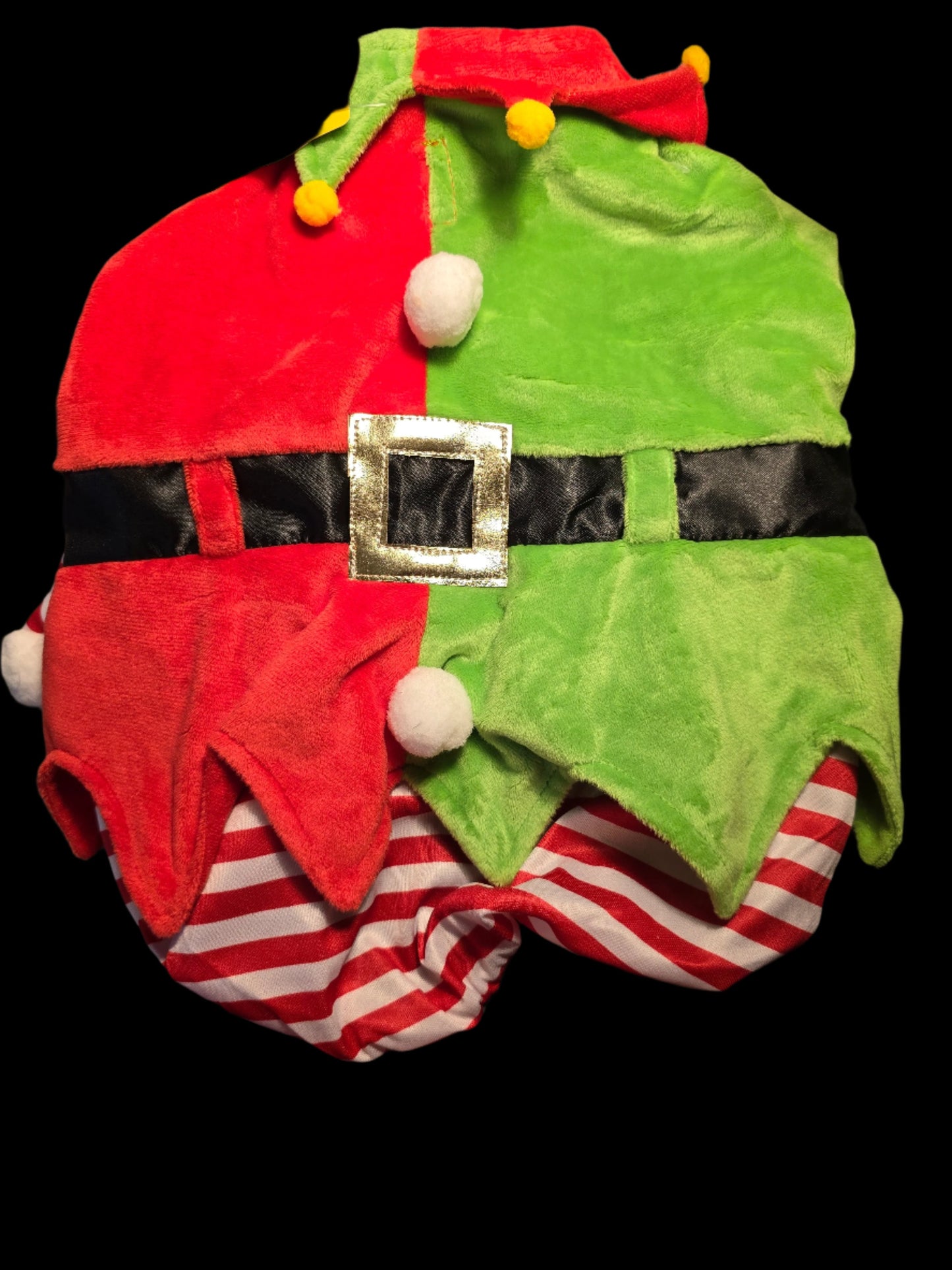 Dog Christmas Costume - Santa's Cutest Elf - Size Small