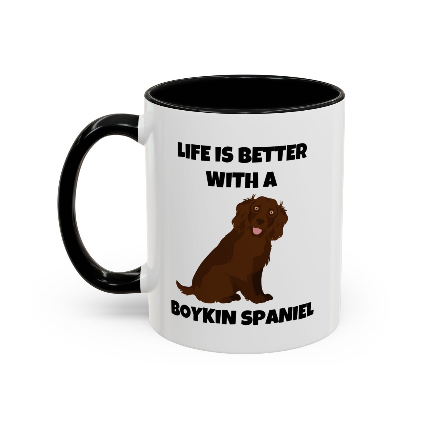 Boykin Spaniel, Boykin Spaniel Dog, Life is Better with a Boykin Spaniel, Accent Coffee Mug (11, 15oz)