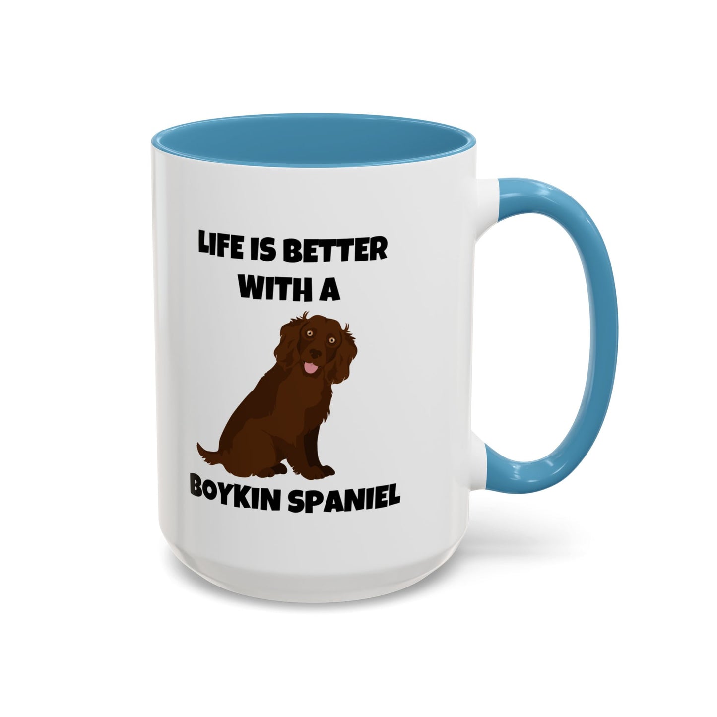 Boykin Spaniel, Boykin Spaniel Dog, Life is Better with a Boykin Spaniel, Accent Coffee Mug (11, 15oz)