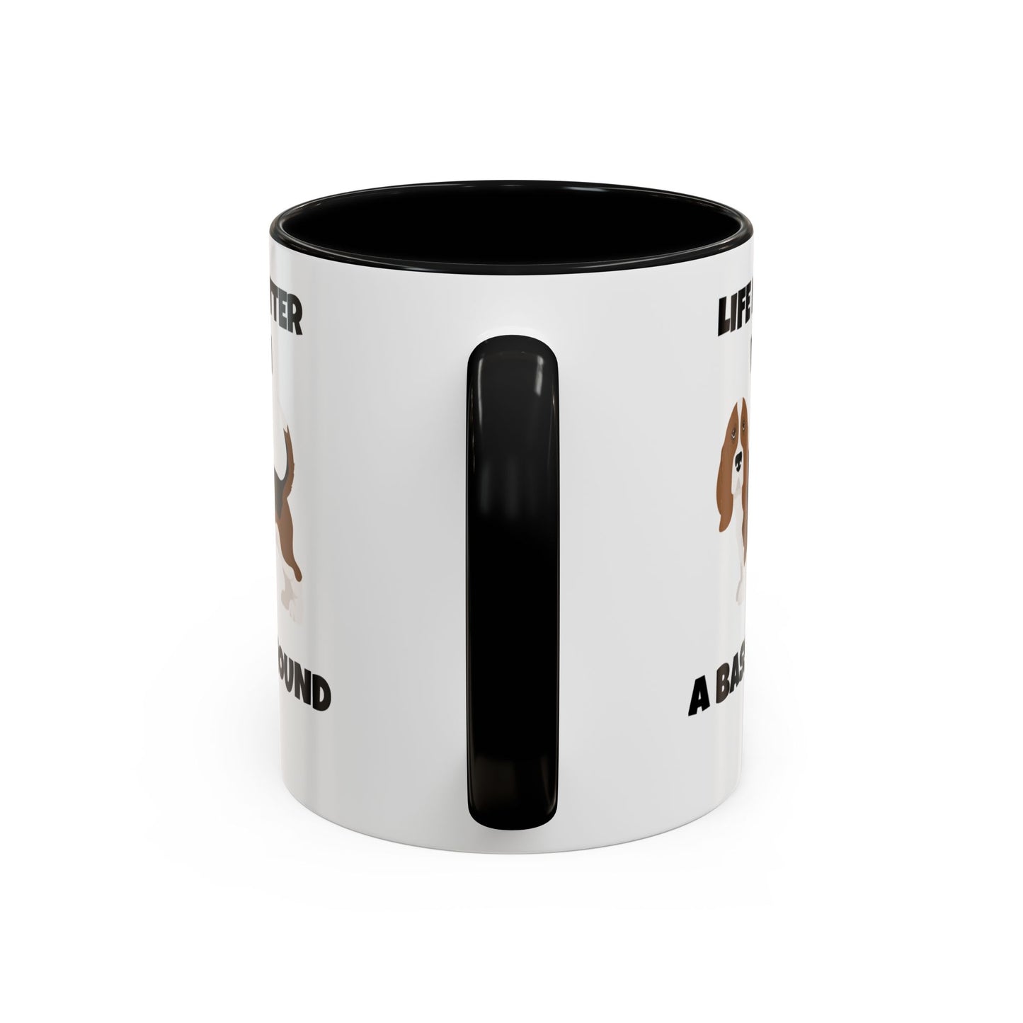 Basset, Basset Hound, Basset Dog, Life is Better With A Basset Hound, Accent Mug (11, 15oz)