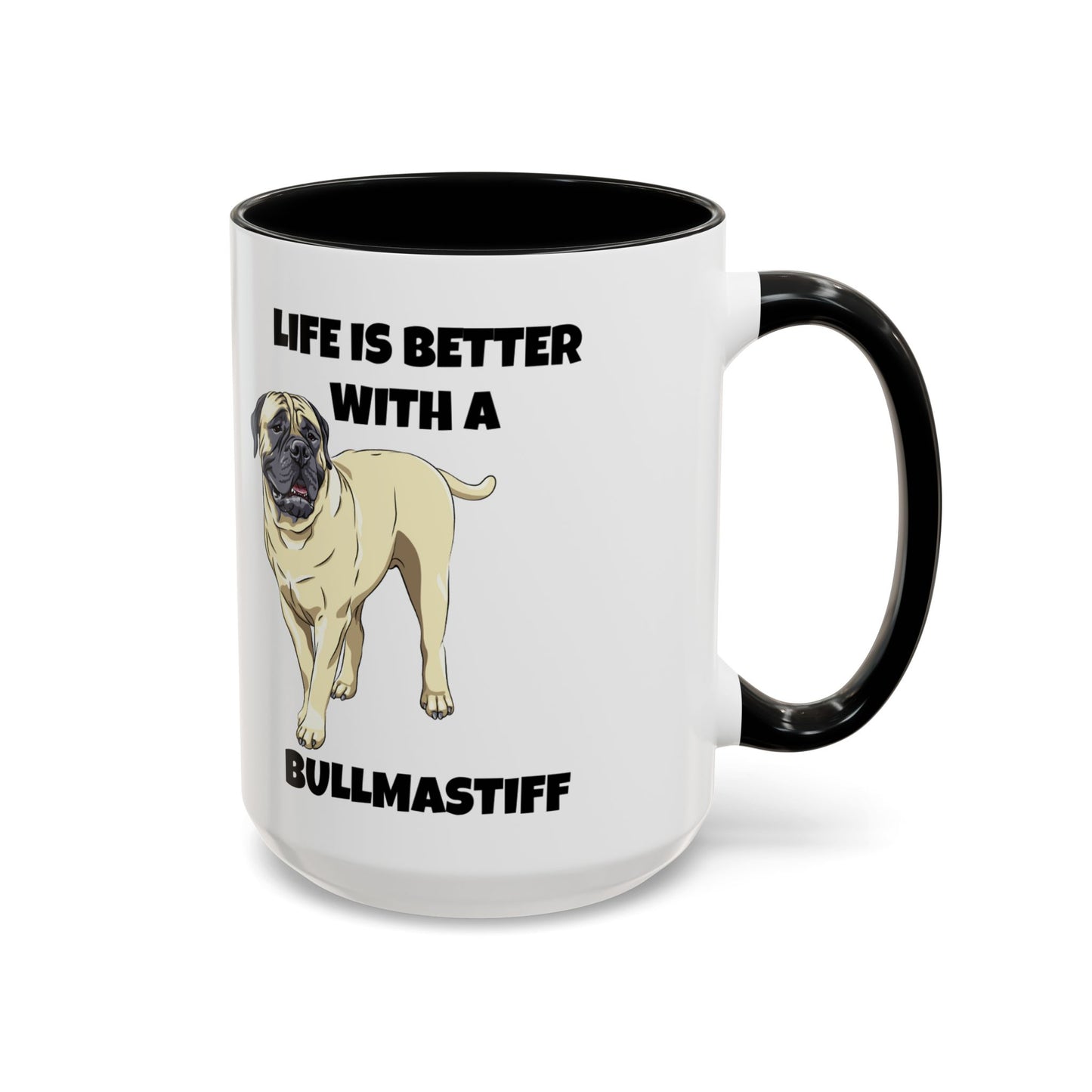 Bullmastiff, Bullmastiff Dog, Life is Better with a Bullmastiff, Accent Coffee Mug (11, 15oz)