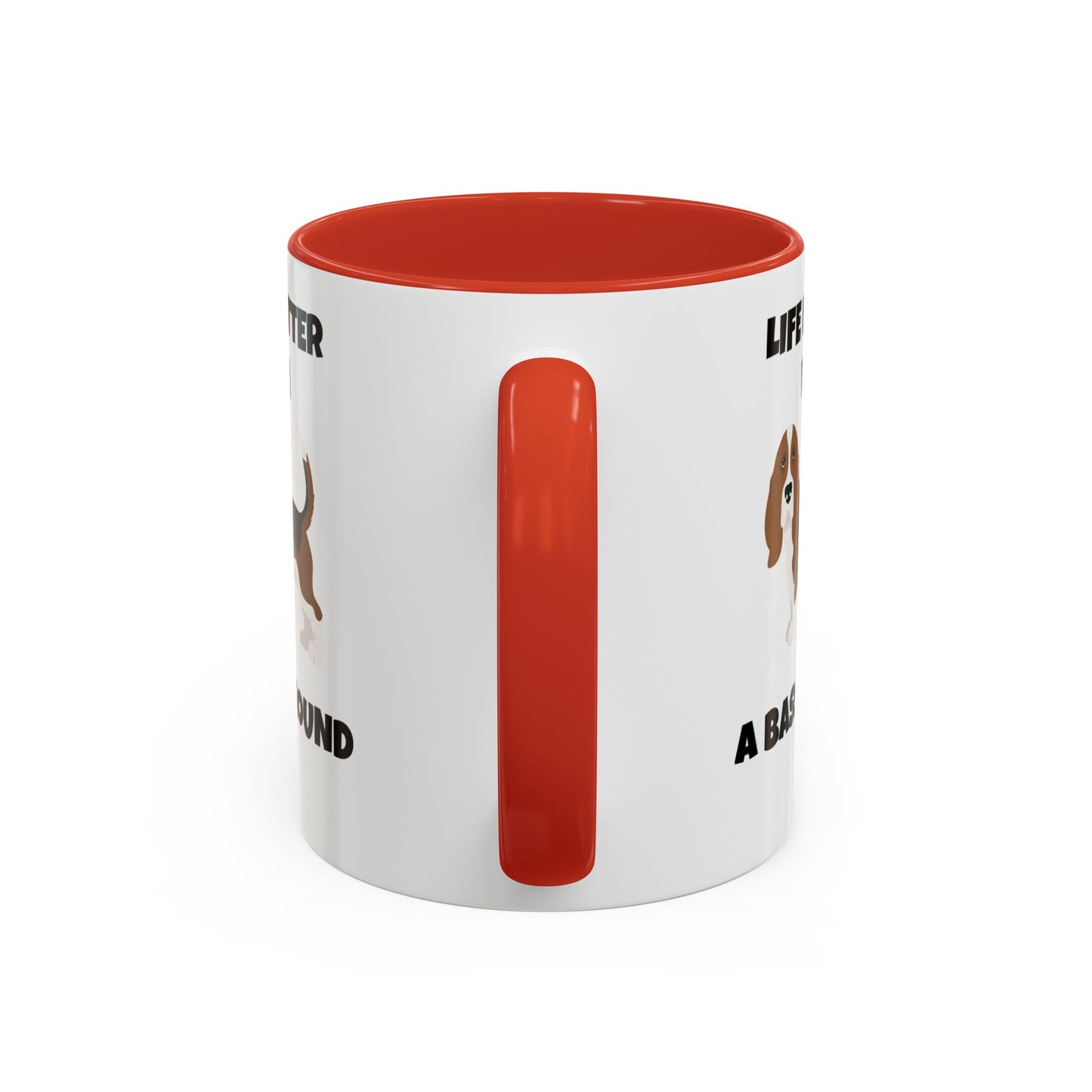 Basset, Basset Hound, Basset Dog, Life is Better With A Basset Hound, Accent Mug (11, 15oz)