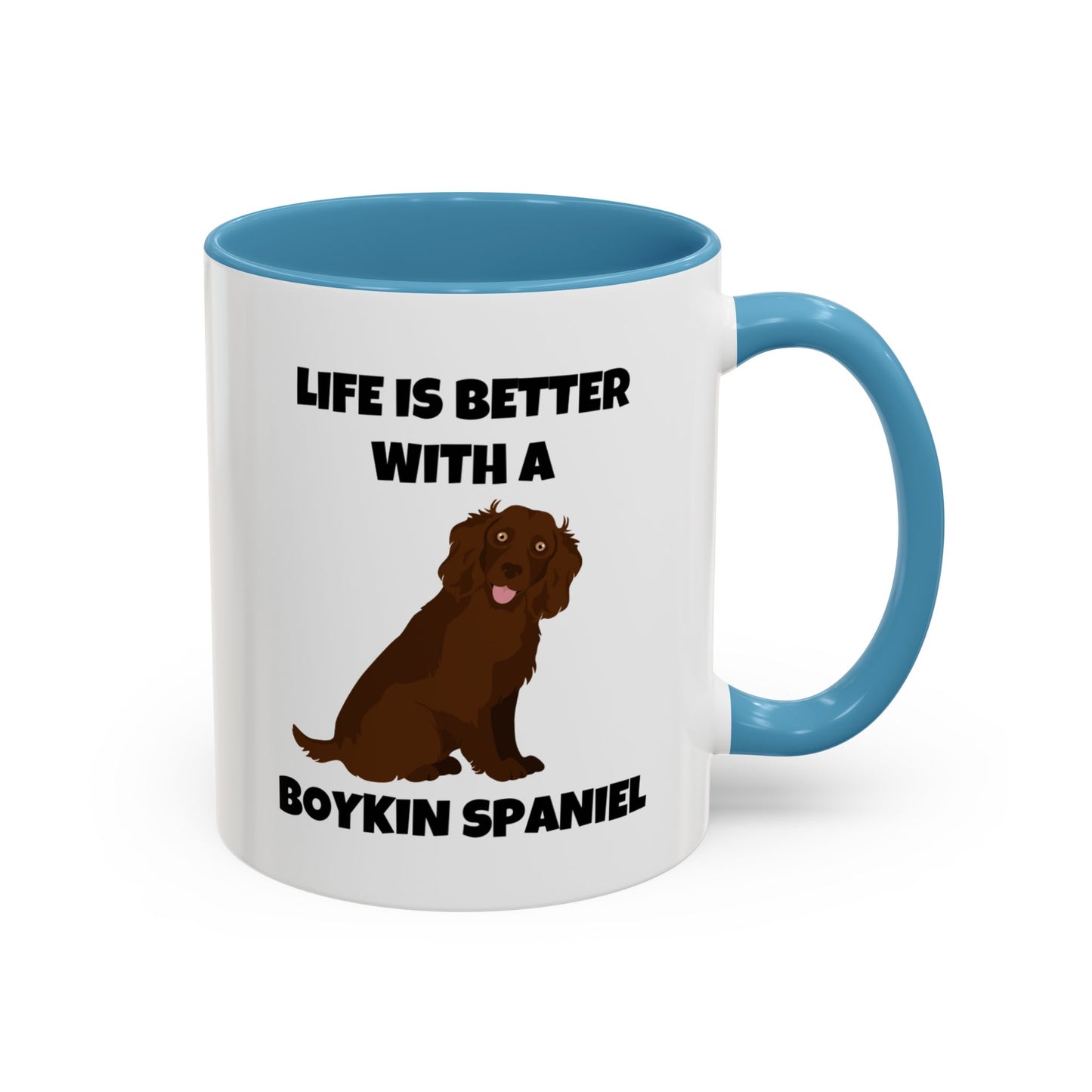 Boykin Spaniel, Boykin Spaniel Dog, Life is Better with a Boykin Spaniel, Accent Coffee Mug (11, 15oz)