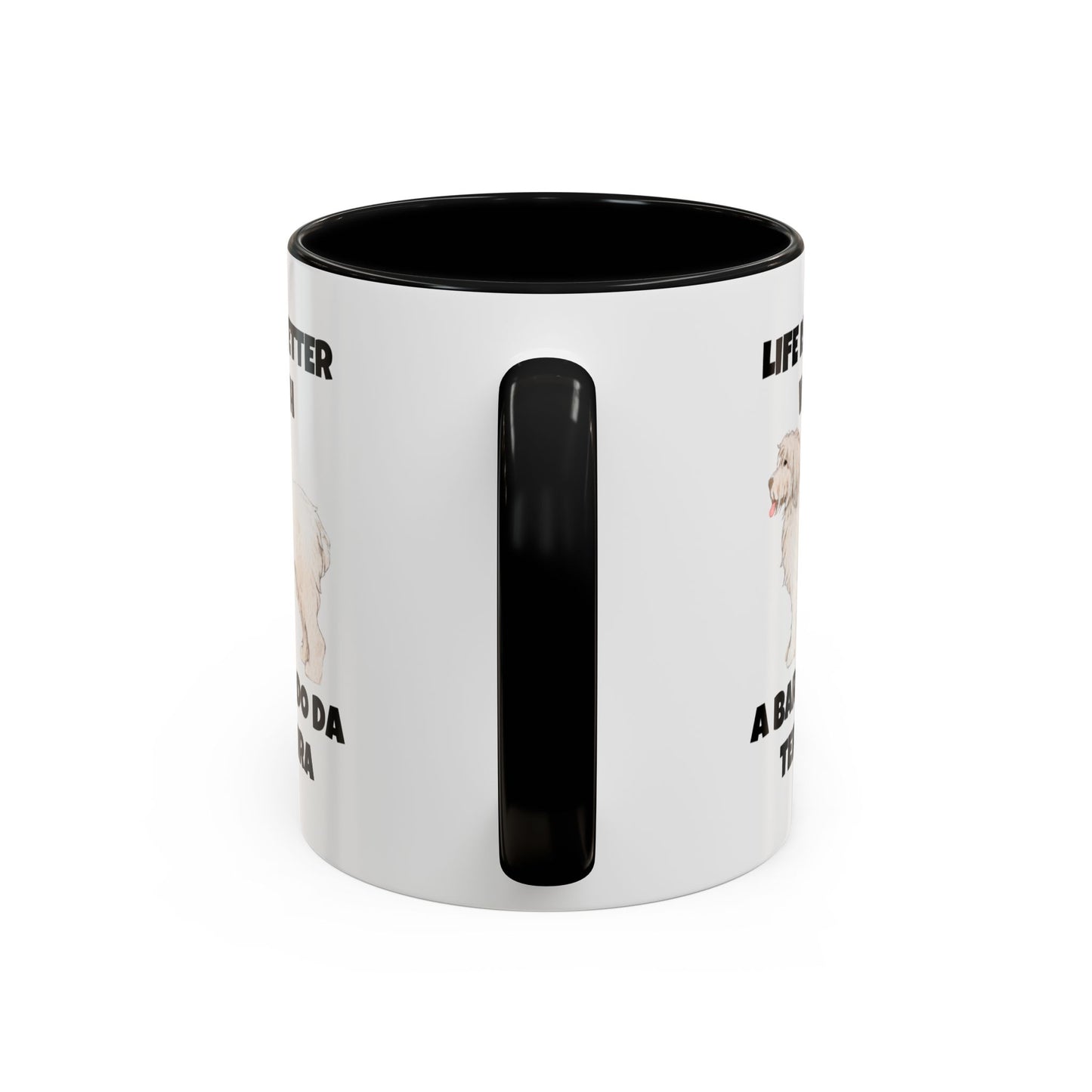 Barbado da Terceira, Barbado da Terceira Dog, Life is Better with a Barbado da Terceira, Accent Coffee Mug (11, 15oz)