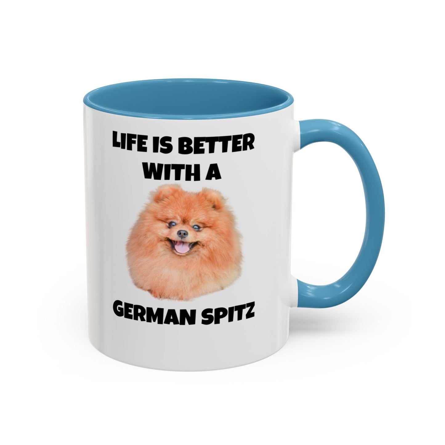 German Spitz, German Spitz Dog, Life is Better with a German Spitz, Accent Coffee Mug (11, 15oz)