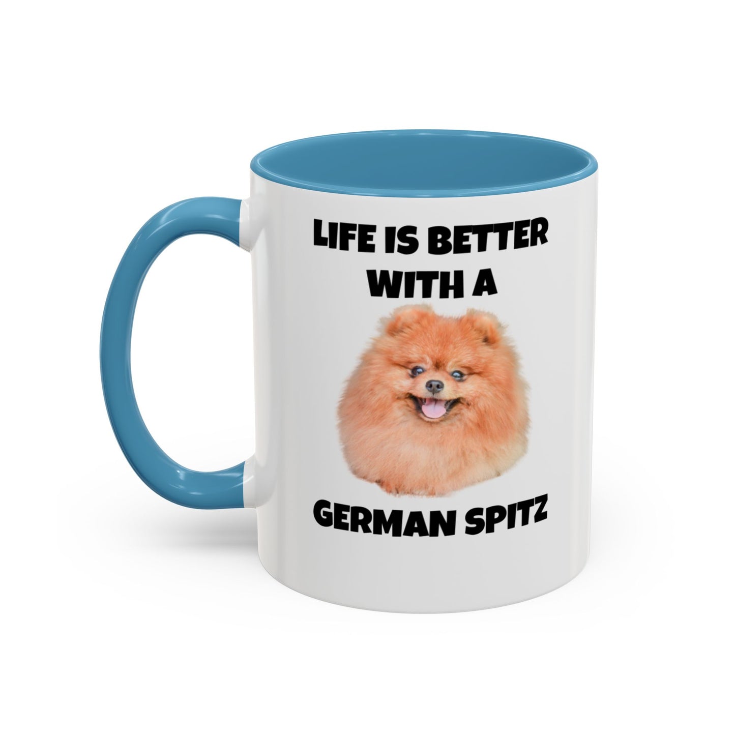 German Spitz, German Spitz Dog, Life is Better with a German Spitz, Accent Coffee Mug (11, 15oz)