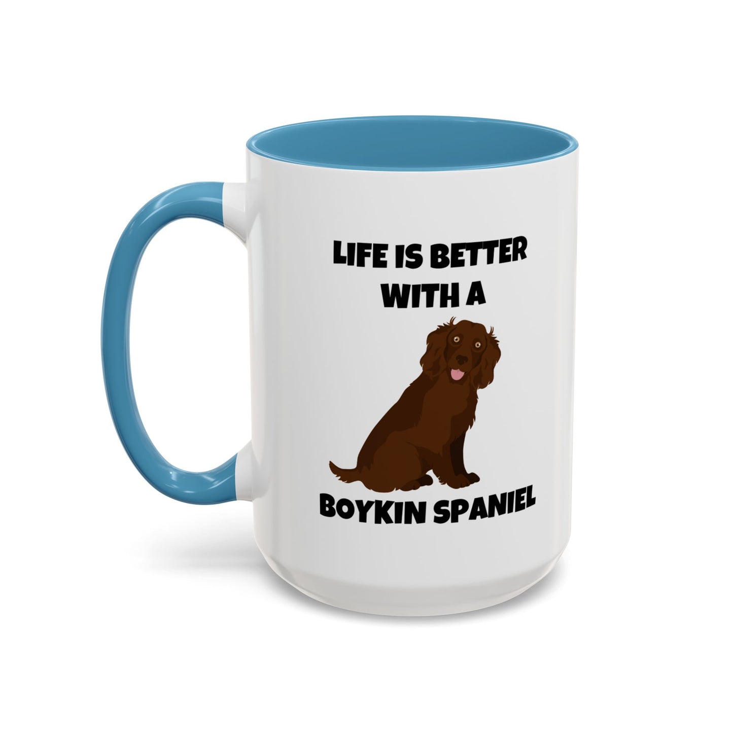 Boykin Spaniel, Boykin Spaniel Dog, Life is Better with a Boykin Spaniel, Accent Coffee Mug (11, 15oz)