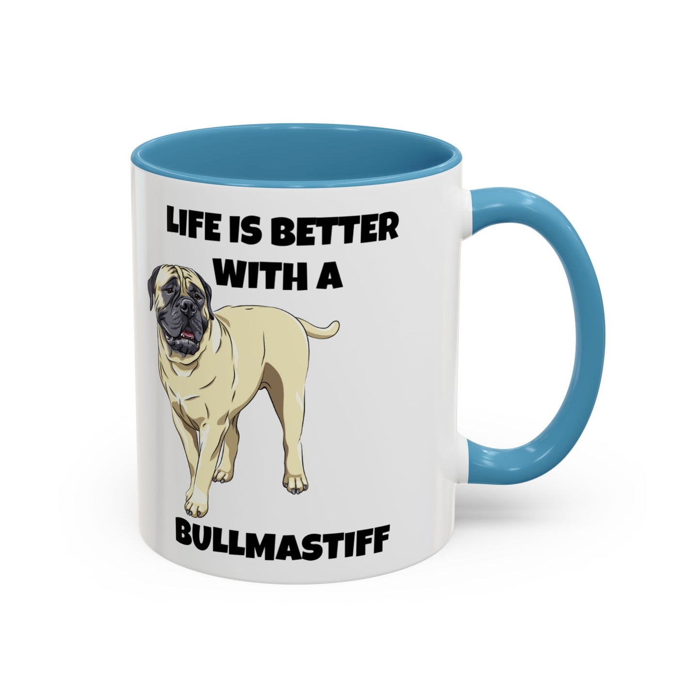 Bullmastiff, Bullmastiff Dog, Life is Better with a Bullmastiff, Accent Coffee Mug (11, 15oz)